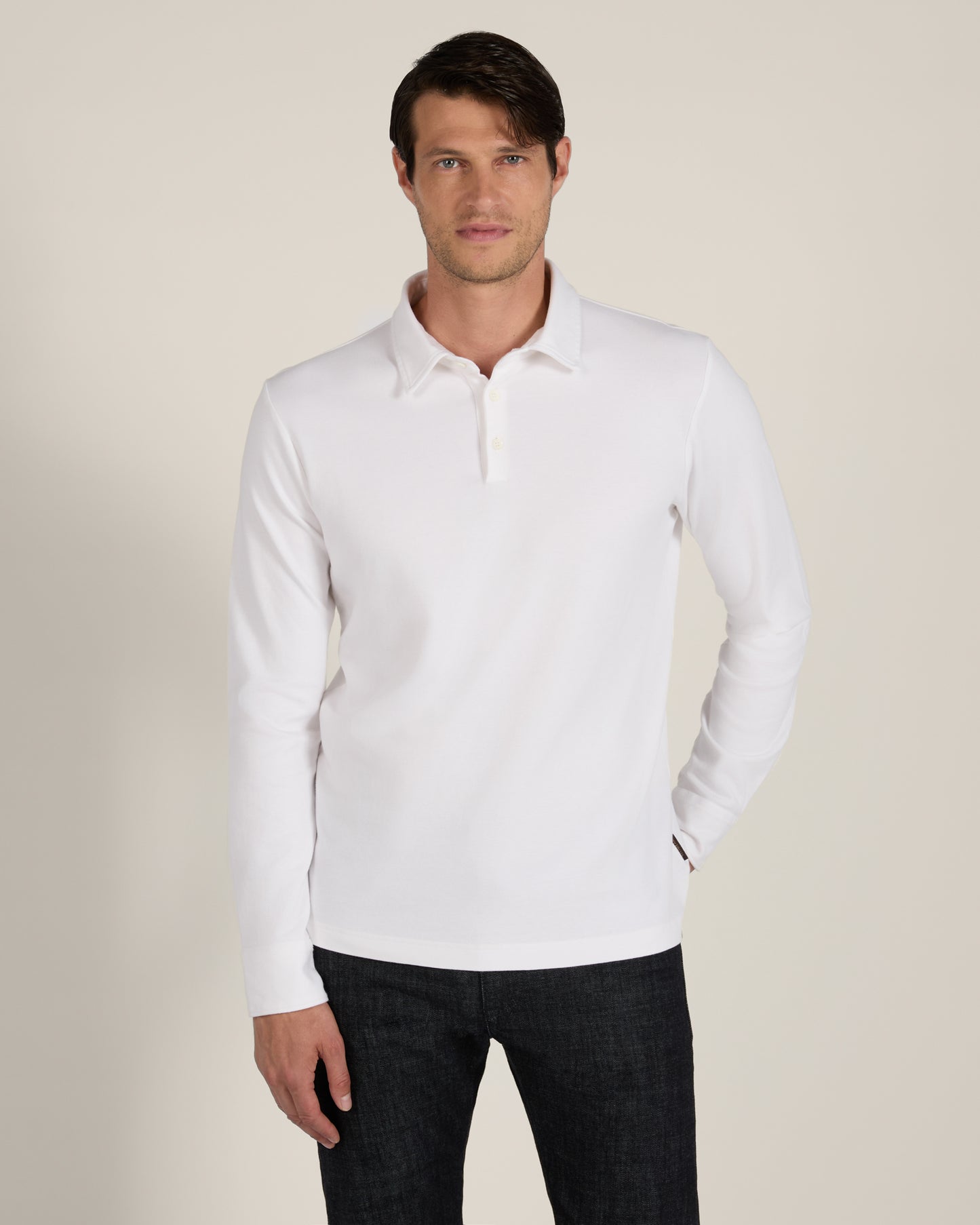 Poloshirt aus Interlock-Baumwolle