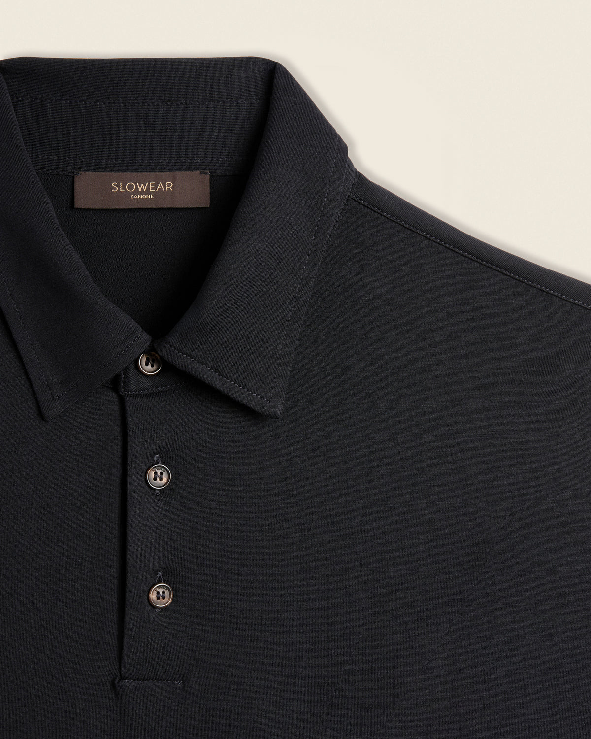 Polo slim fit in jersey di cotone e seta