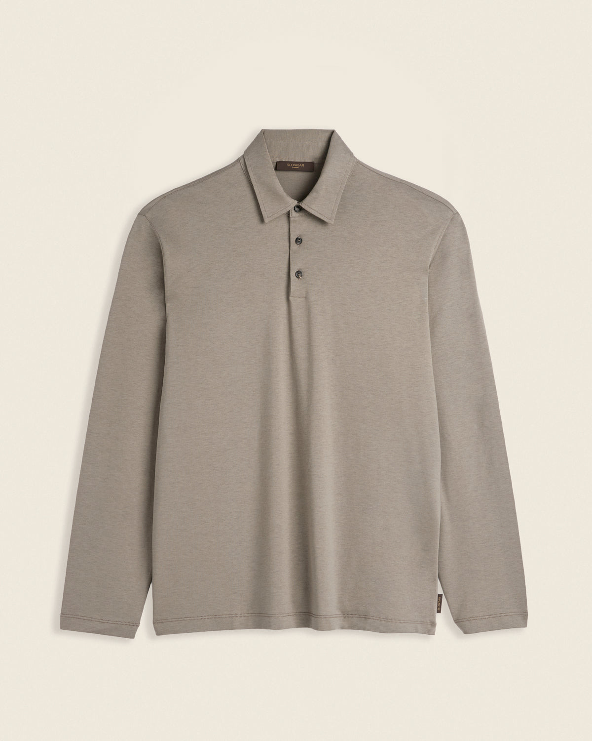 Polo slim fit in jersey di cotone e seta