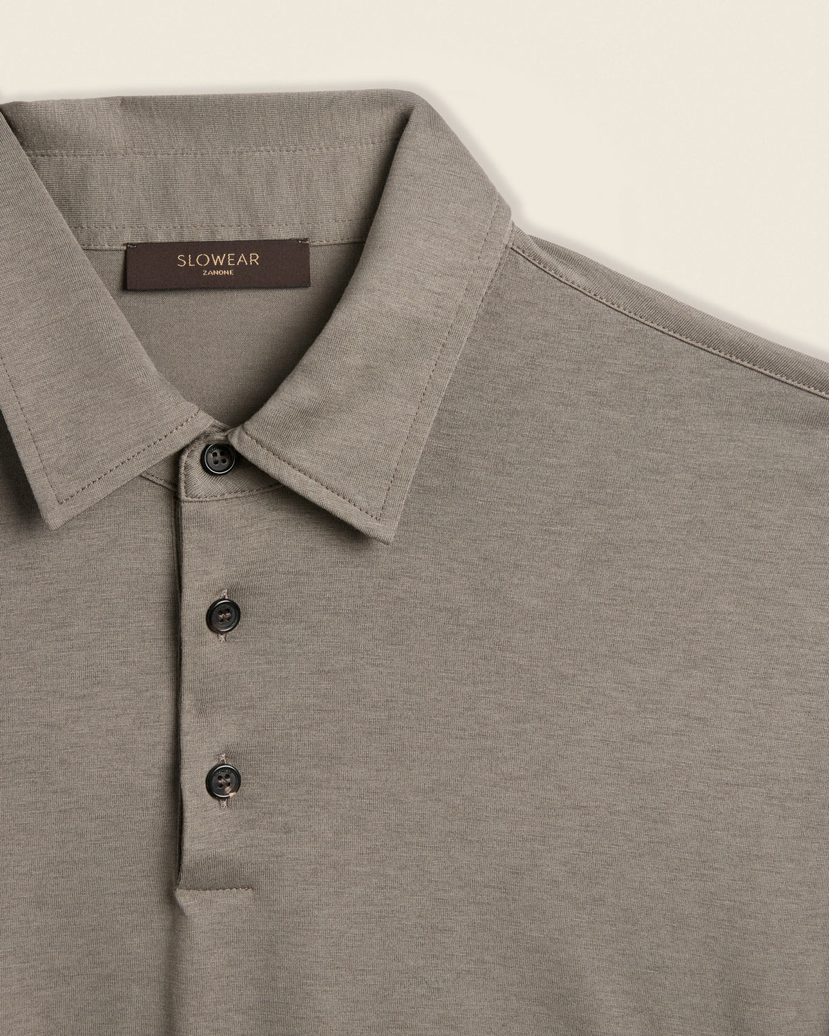 Polo slim fit in jersey di cotone e seta