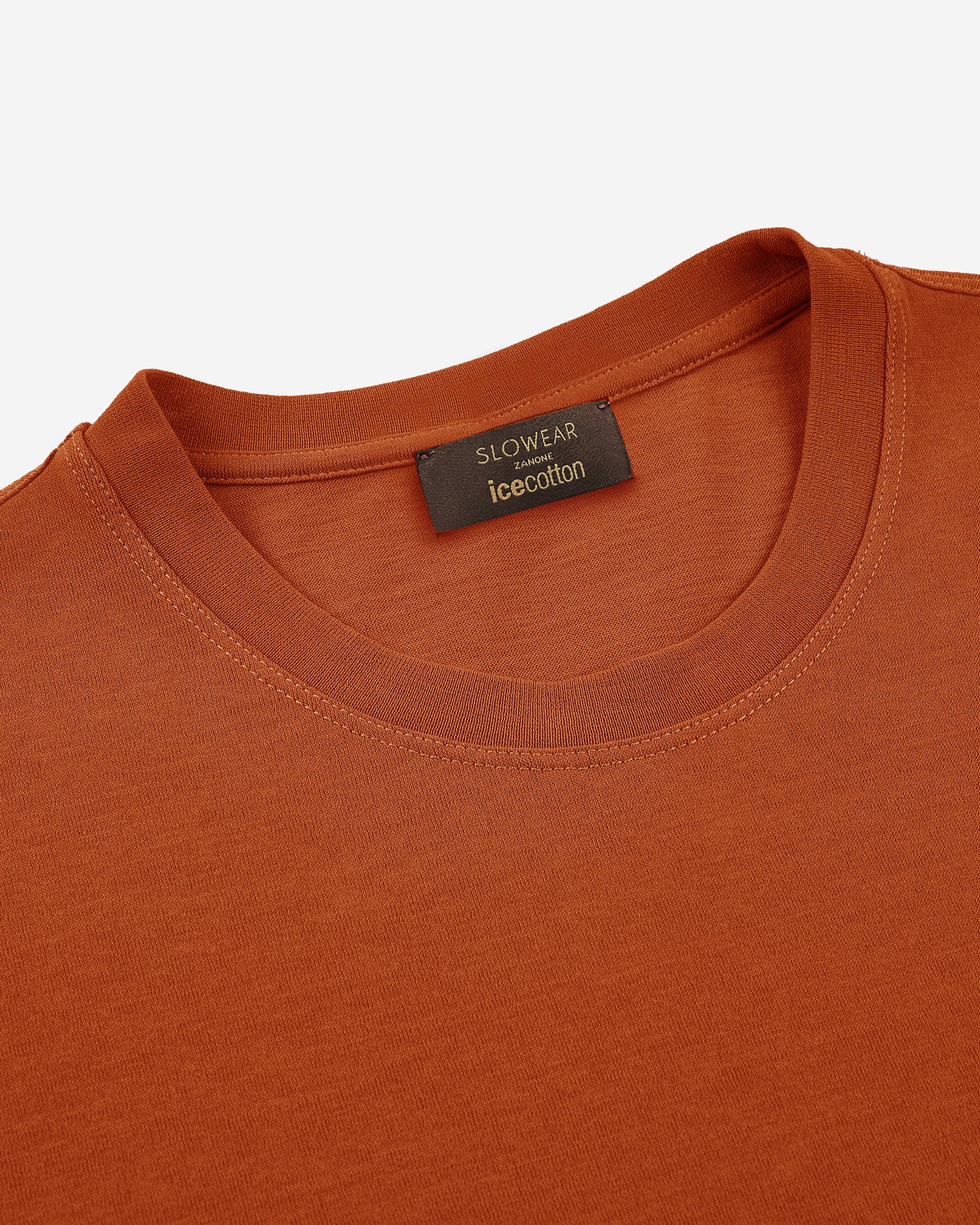 Zanone - Slim fit IceCotton T-shirt - orange – Slowear