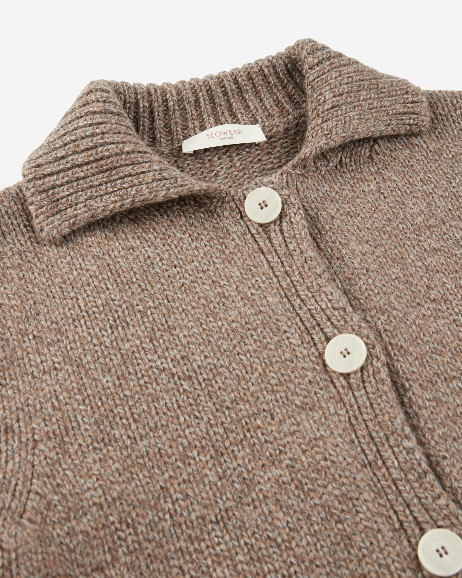 Zanone - Chioto slim fit cardigan in wool and Alpaca - purple