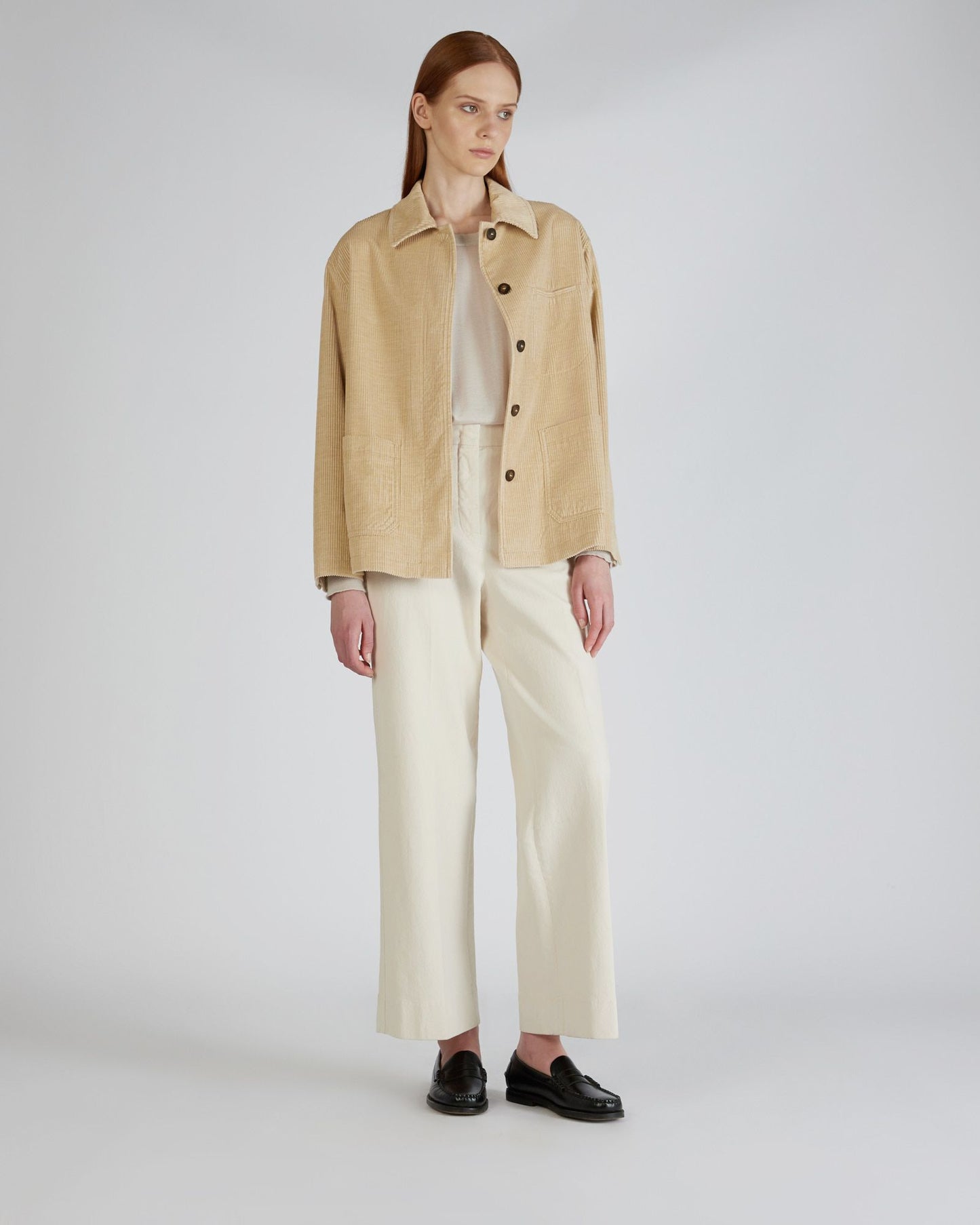 Regular fit crewneck sweater in cashmere and silk