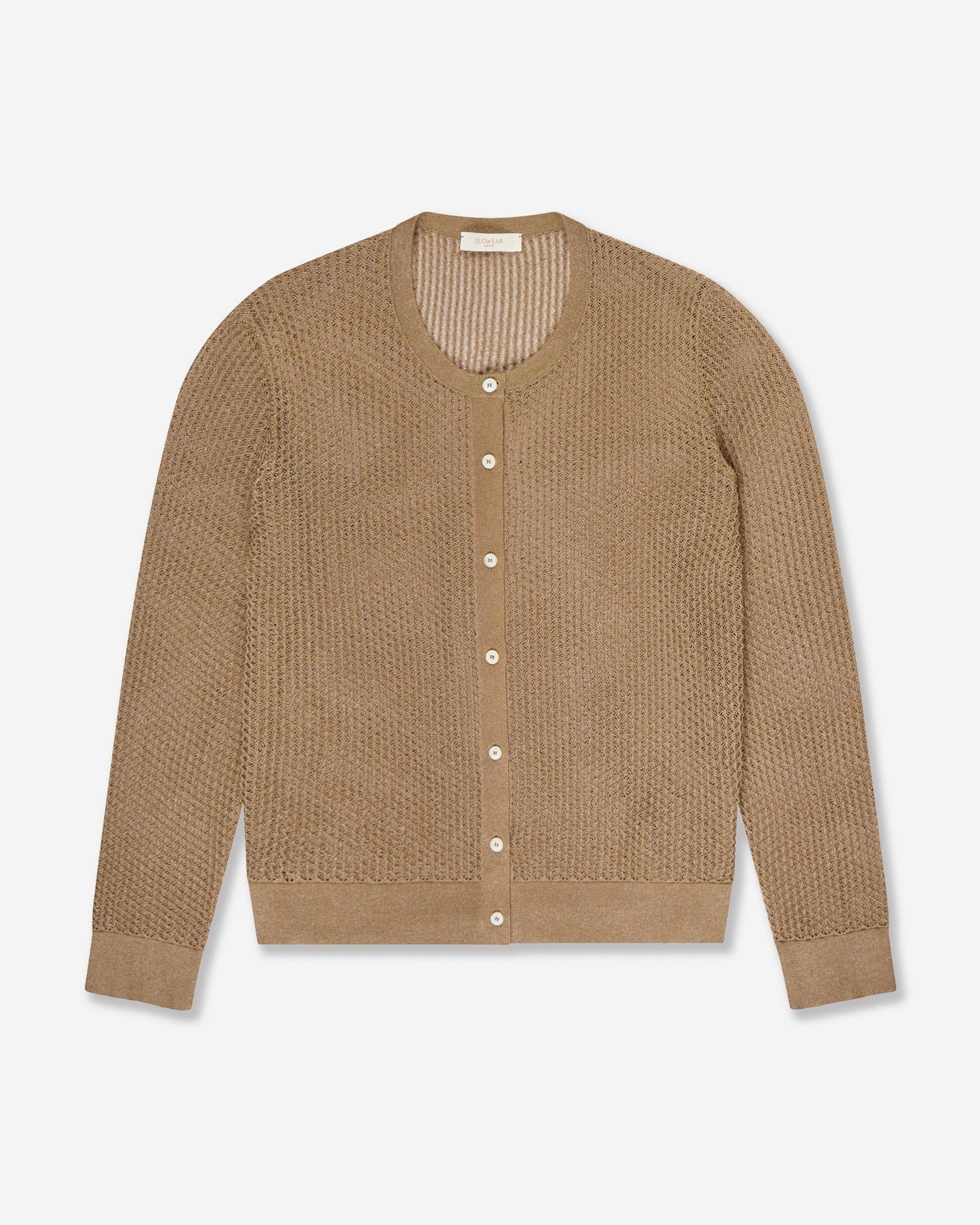 Zanone - Regular fit viscose cardigan - dark beige