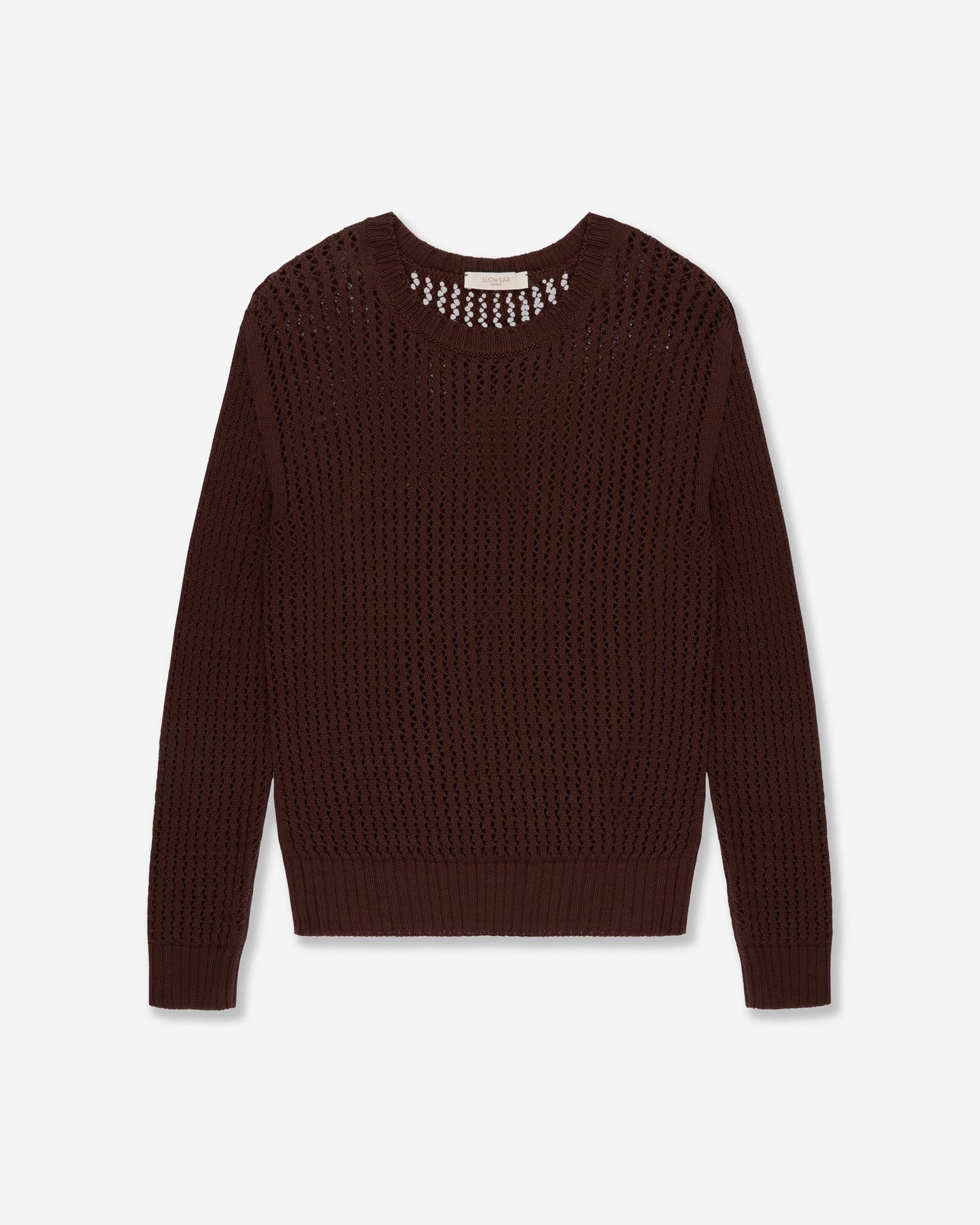 Zanone - Regular fit cotton crew neck jumper - mocha