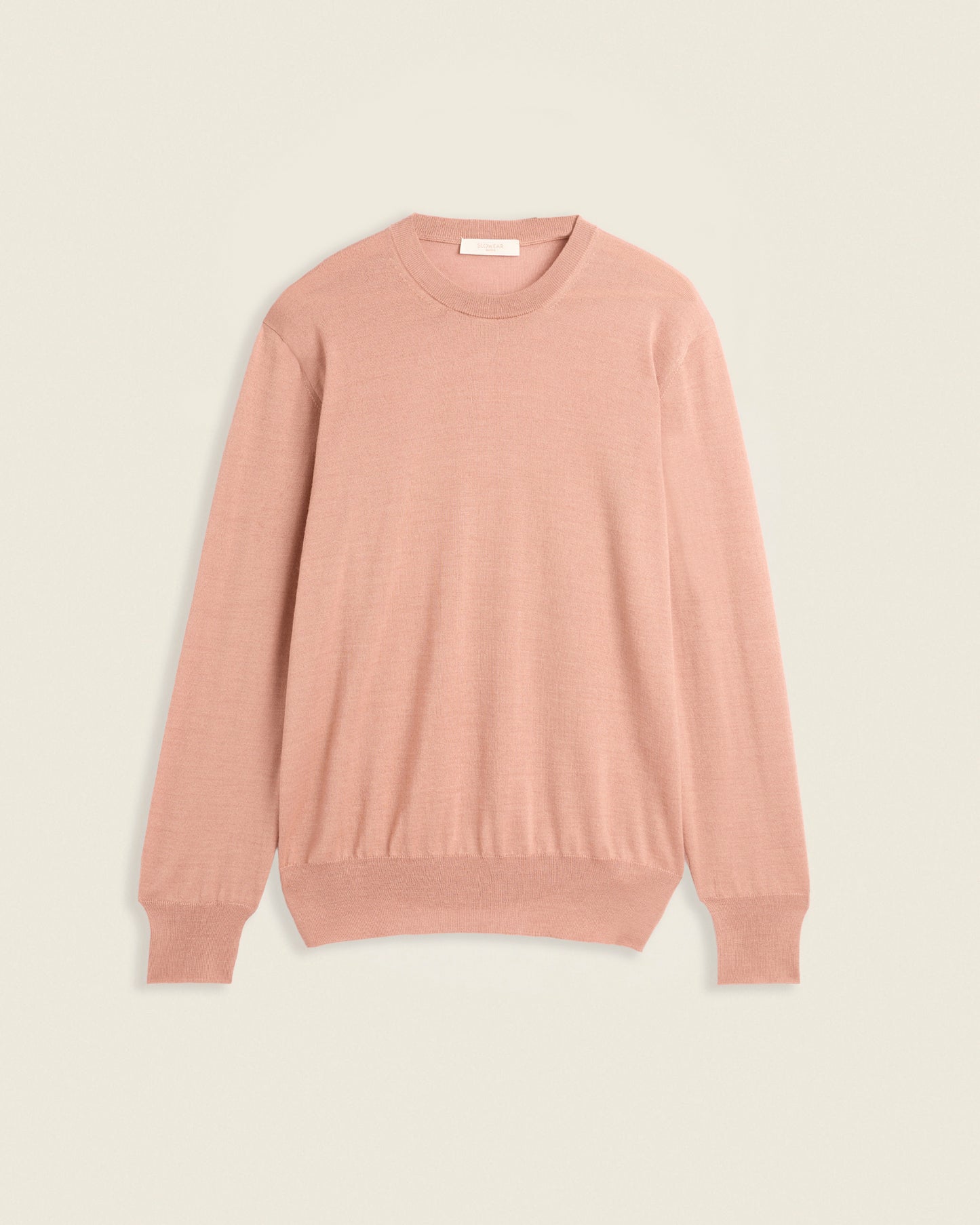 Pull ras-du-cou coupe slim en cachemire et soie