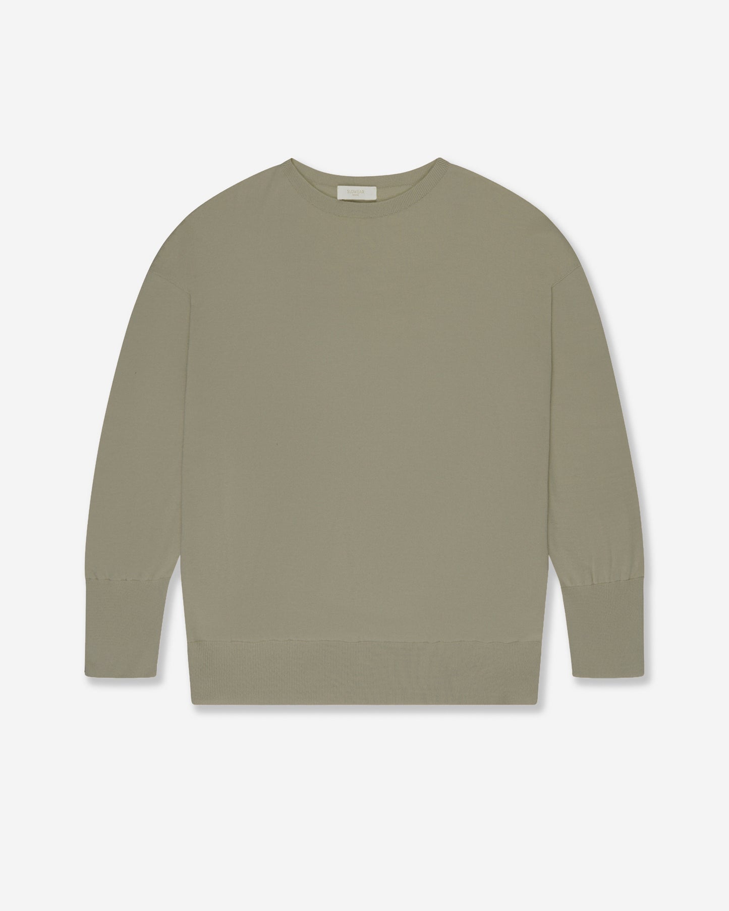 Oversized cotton and silk jumper