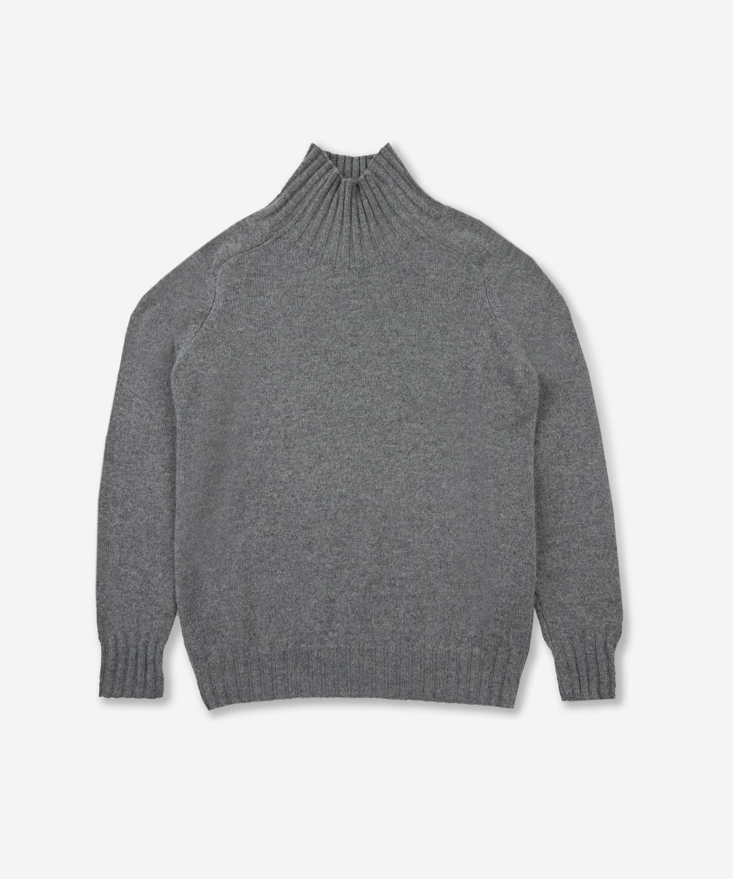 Wool and Angora mock neck sweater