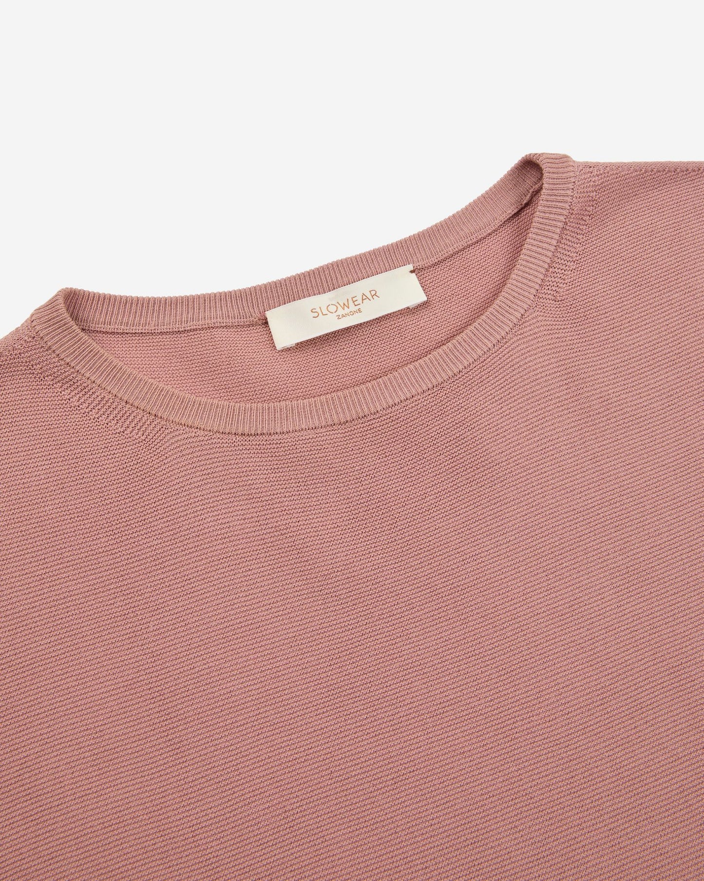 Zanone - Regular fit cotton crêpe blouse - mauve