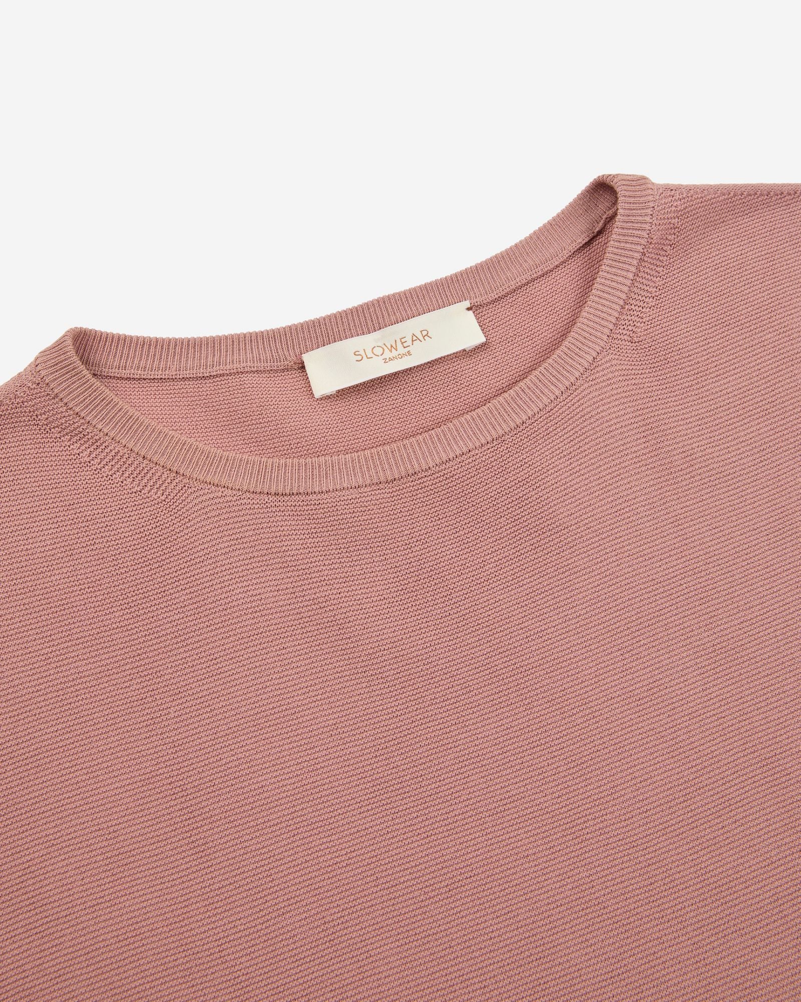 Zanone - Regular fit cotton crêpe blouse - mauve