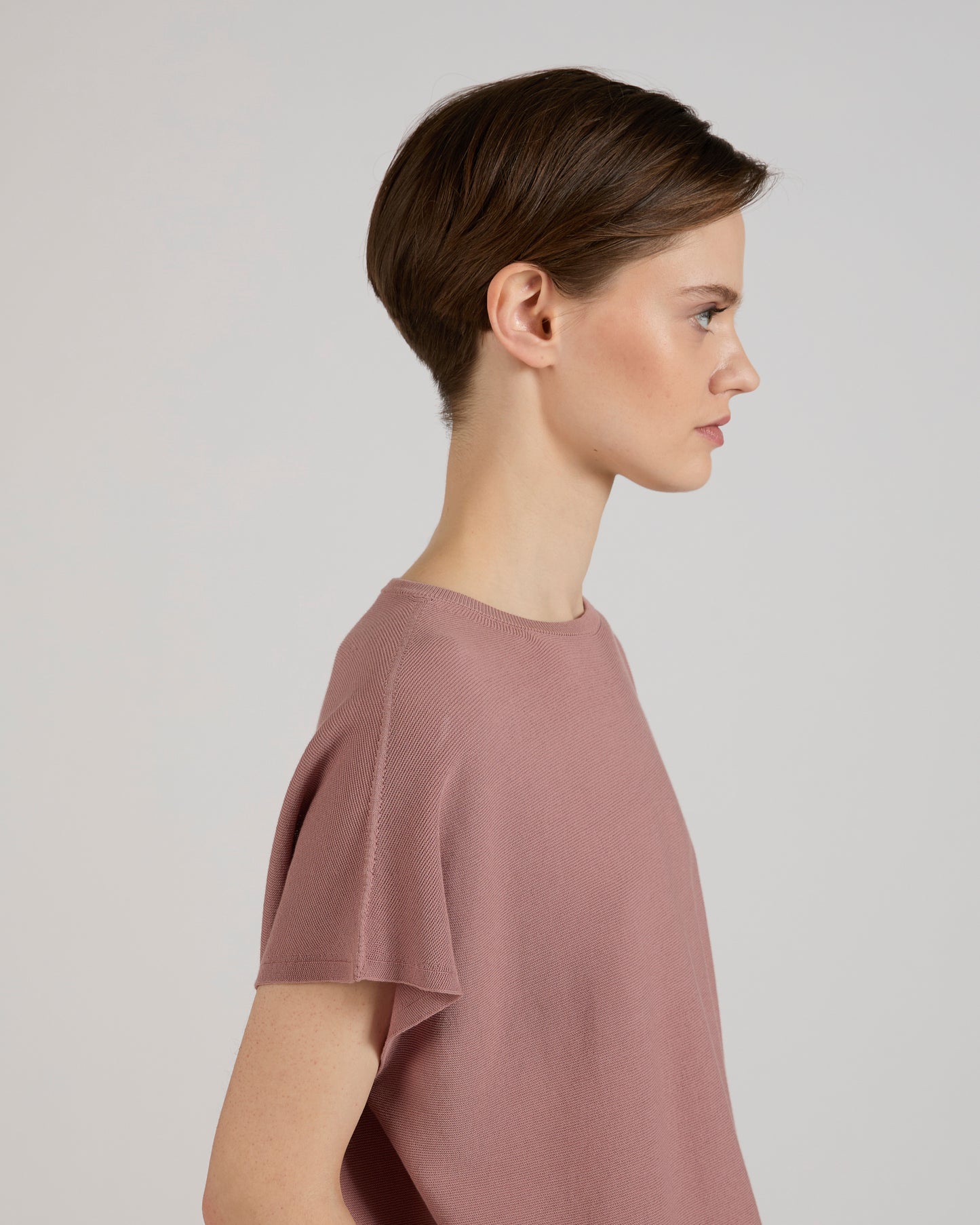 Regular fit cotton crêpe blouse