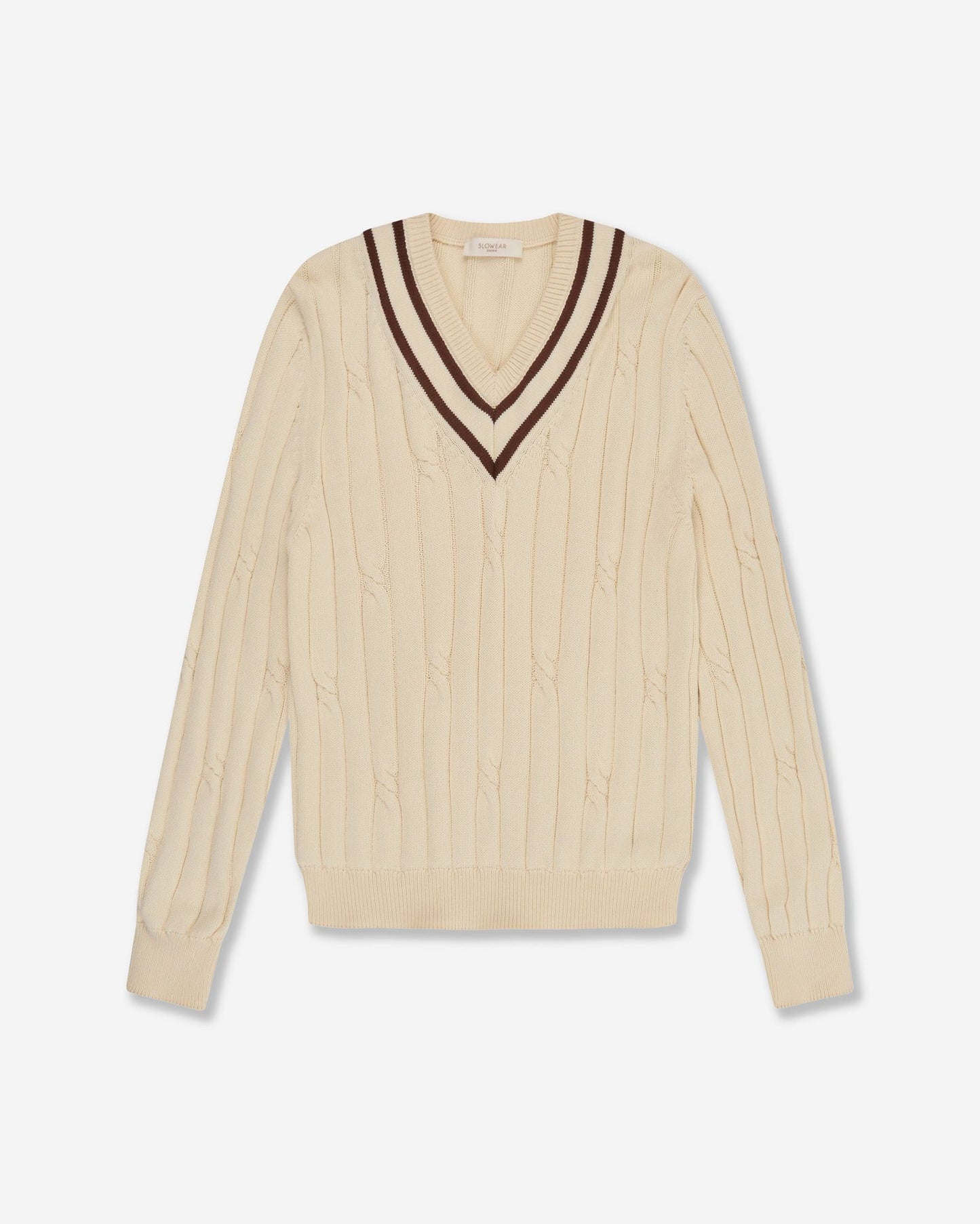 Zanone - Regular fit cotton sweater - butter + petroleum