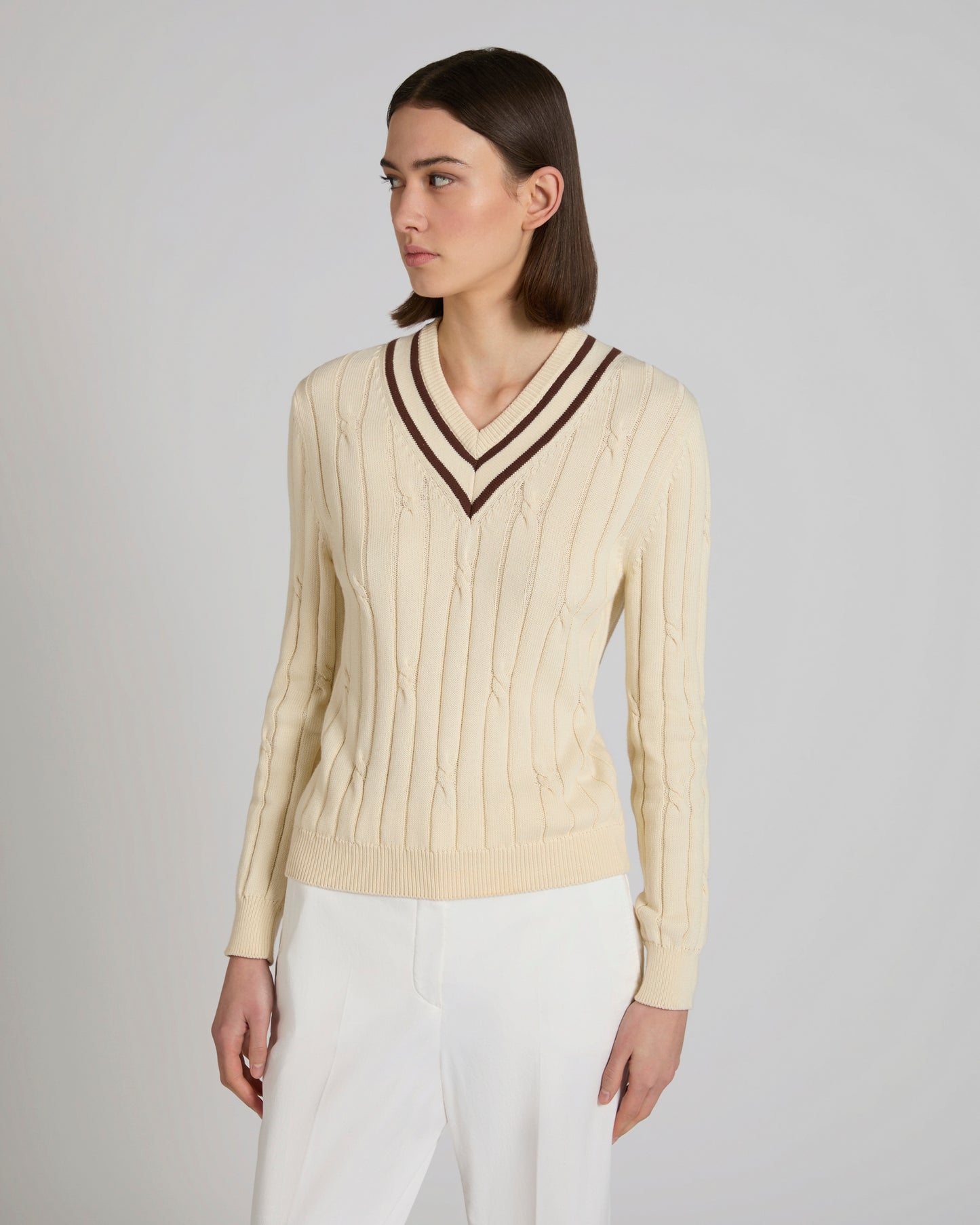 Regular fit cotton sweater
