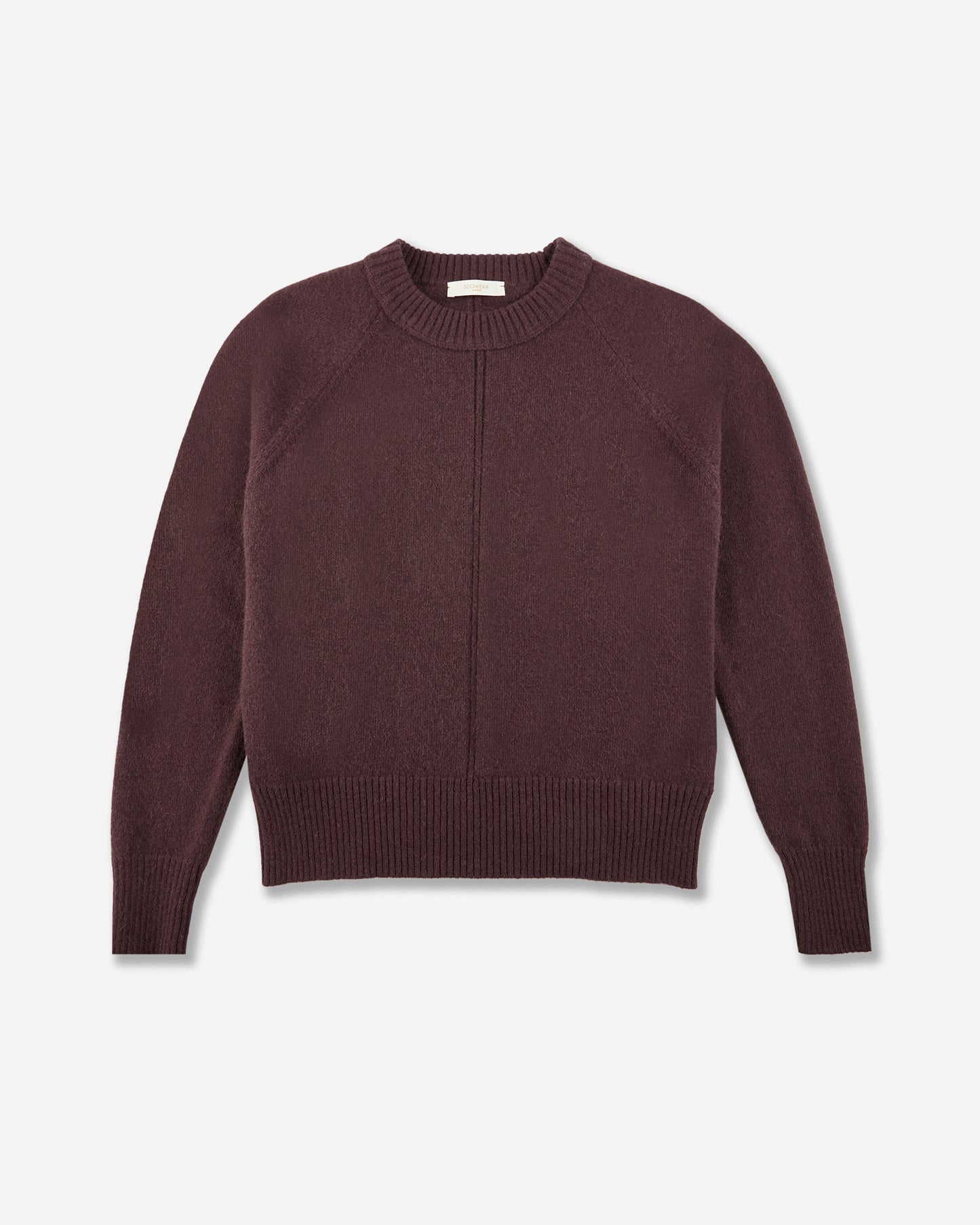 Girocollo regular fit in lana e Angora