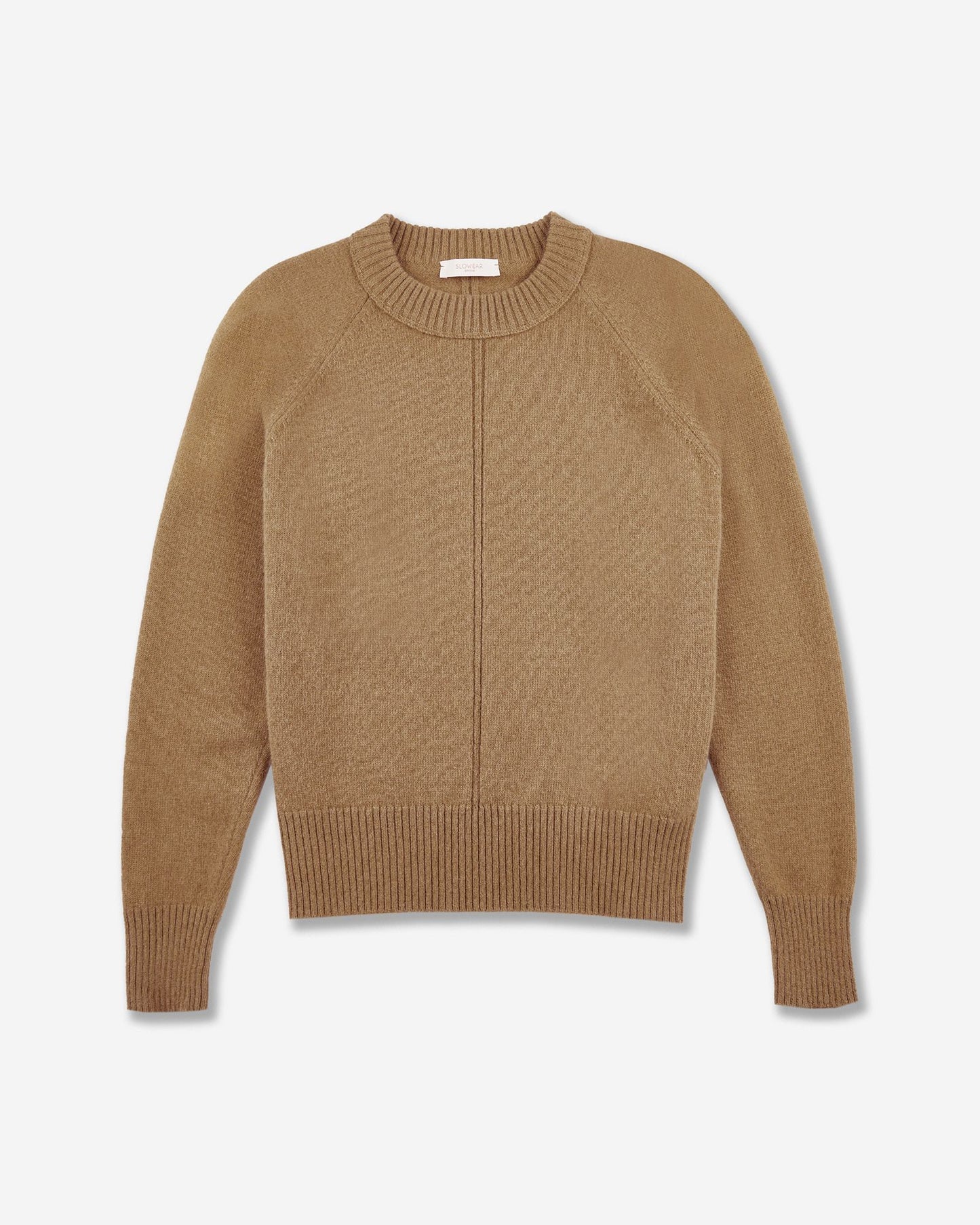 Regular fit crewneck sweater in wool and Angora