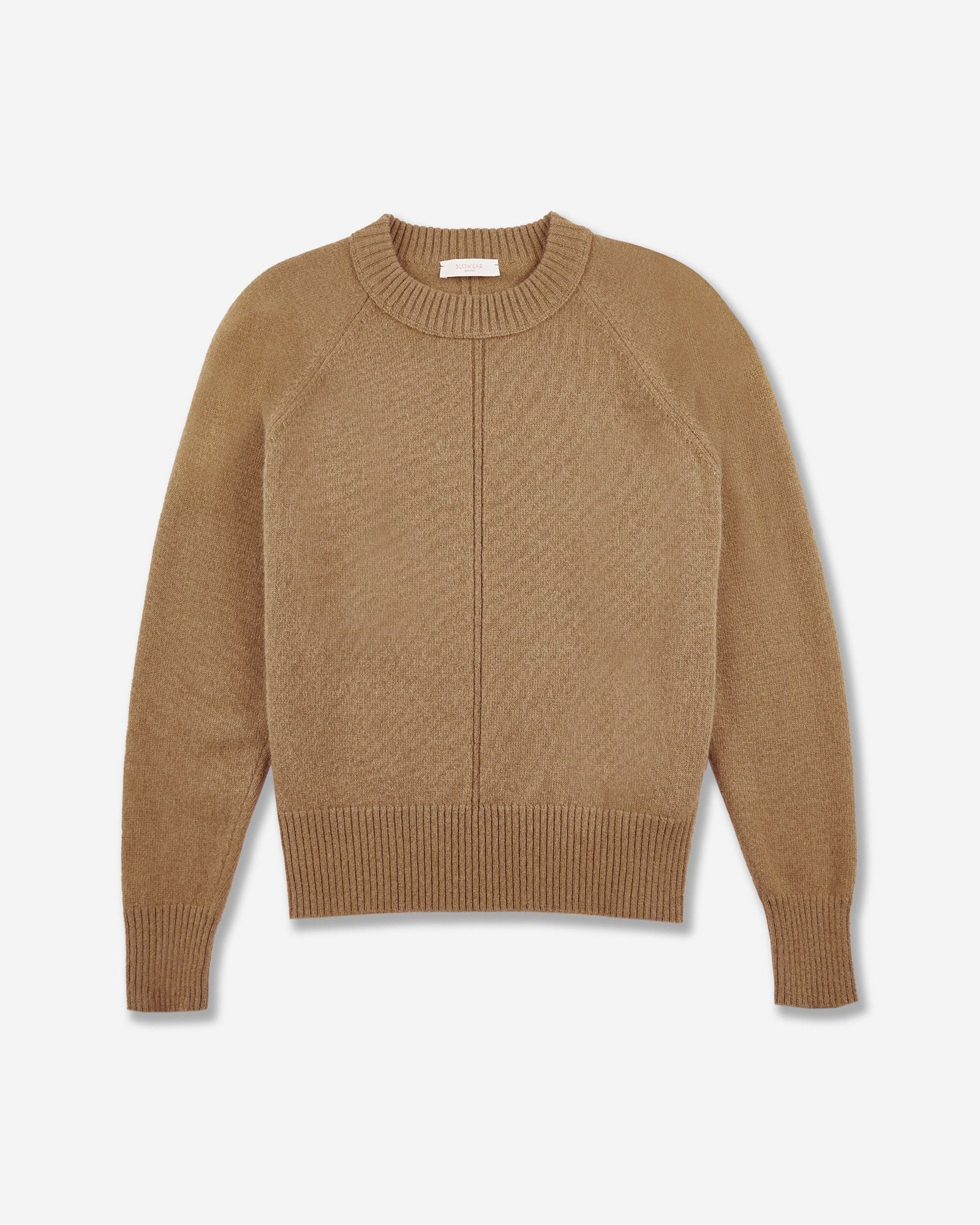 Regular fit crewneck sweater in wool and Angora