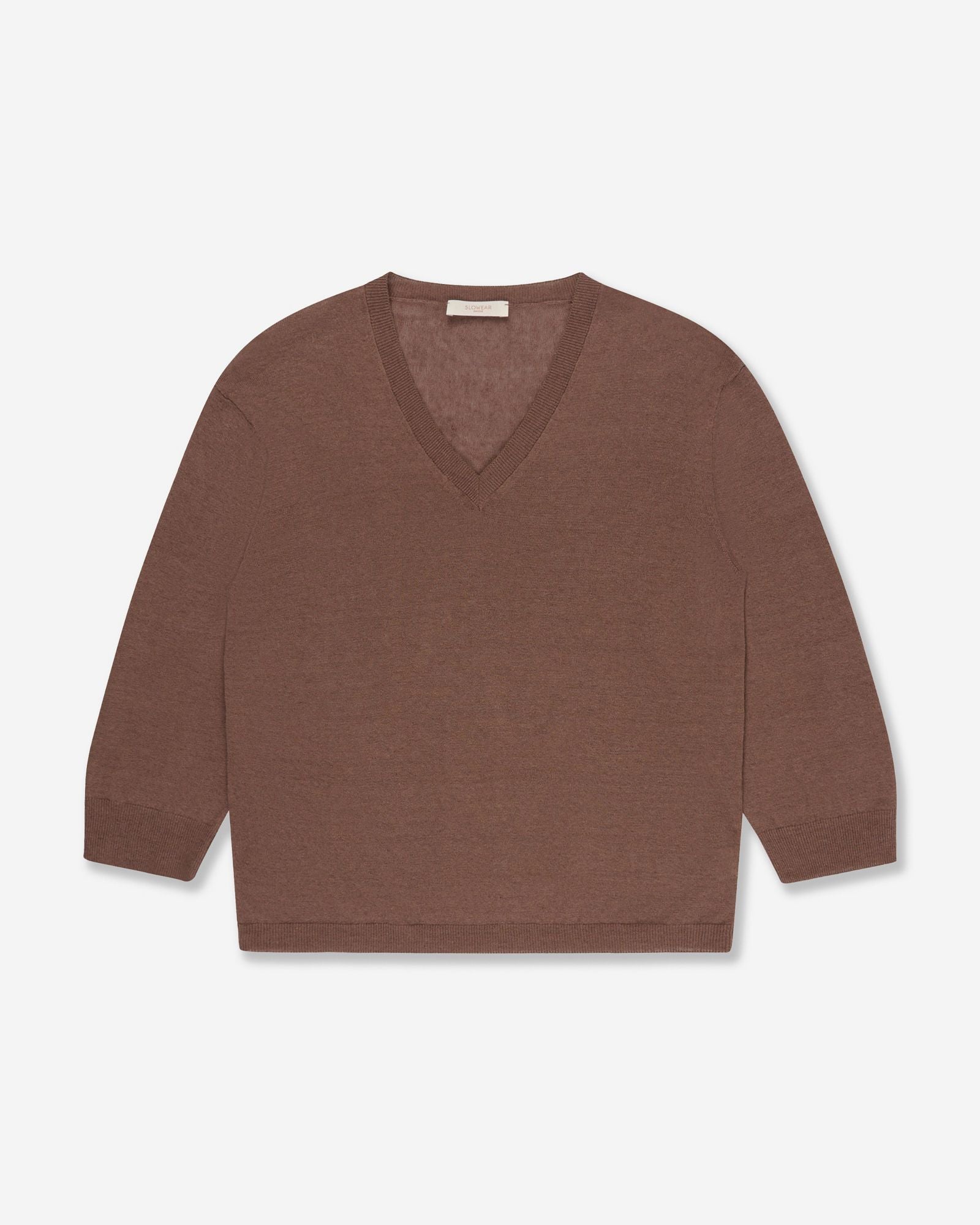 Zanone - Regular fit shirt in linen and cotton - bark