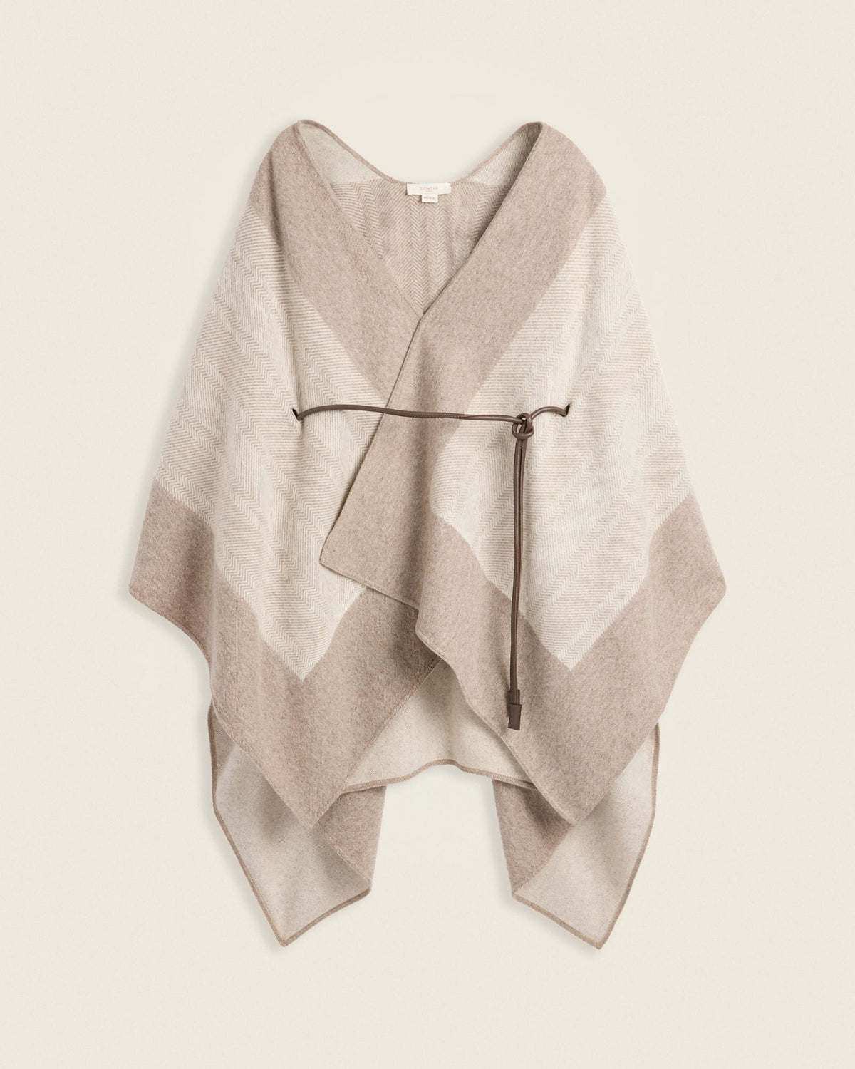 Zanone - Wool poncho - tawny