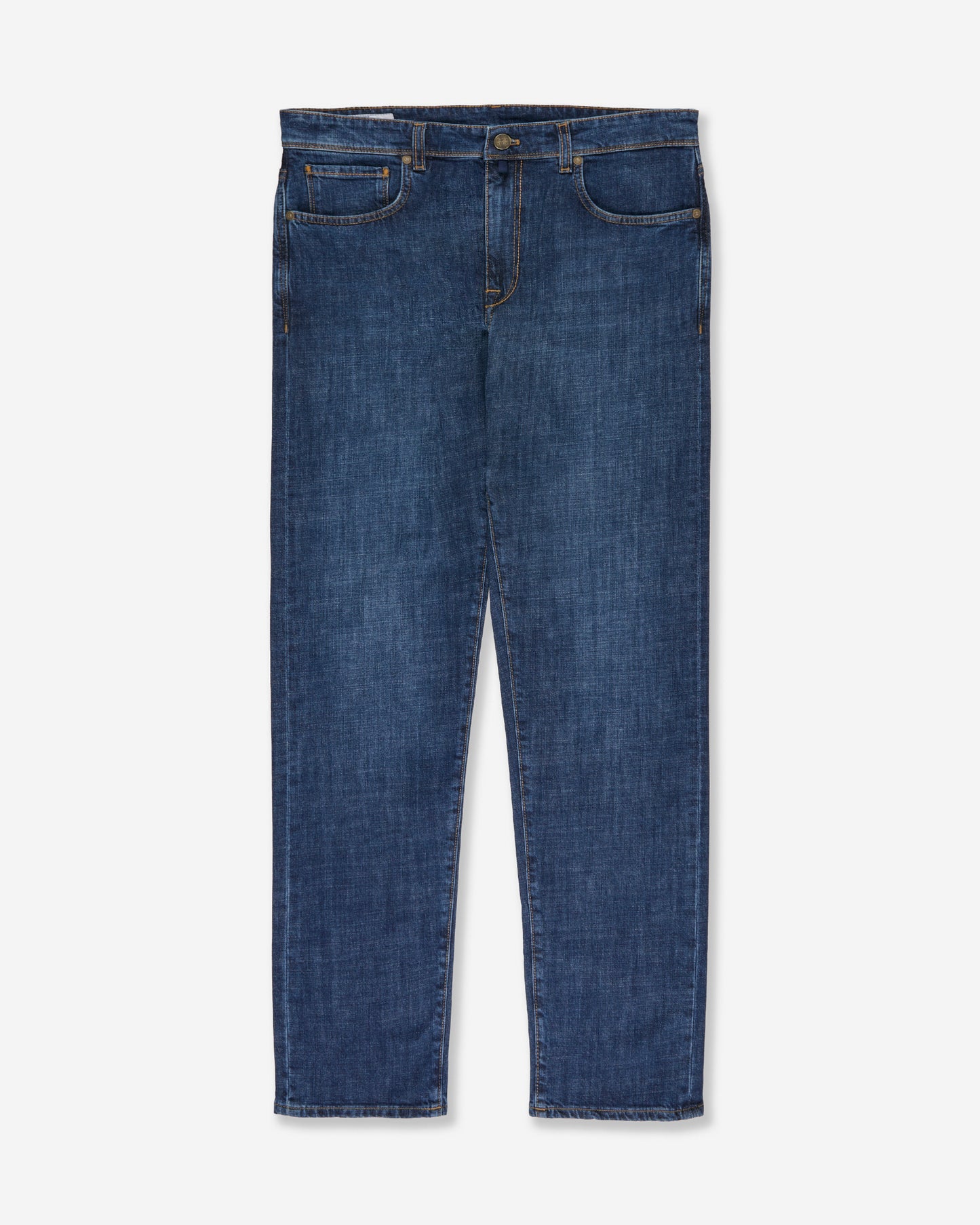 Regular fit stretch denim trousers