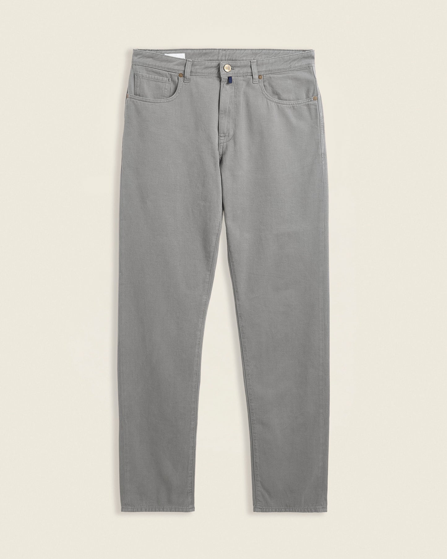 Regular fit cotton and cashmere fivepocket trousers