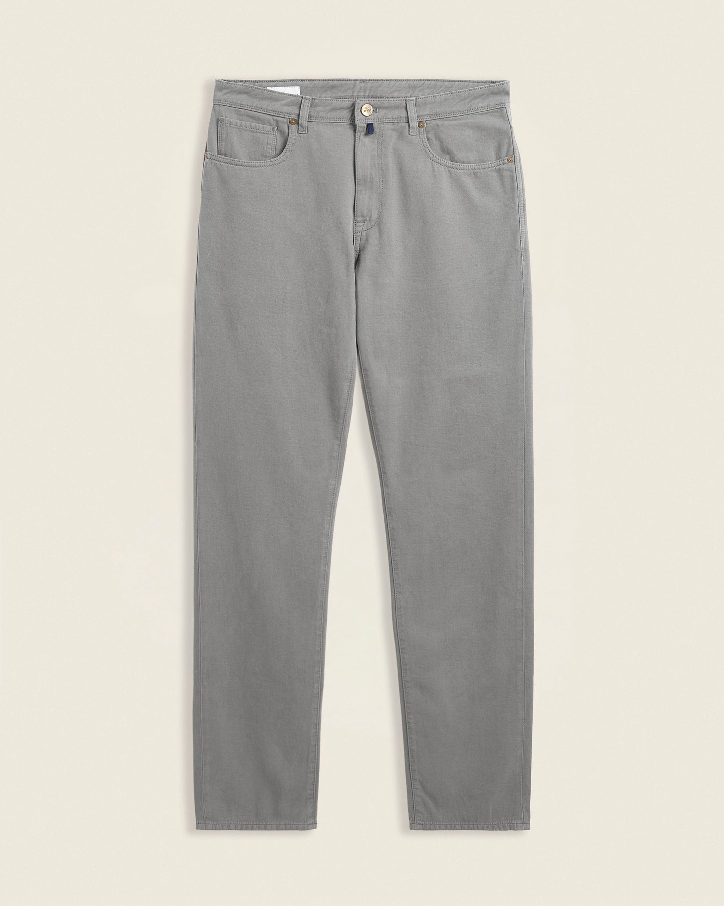 Pantalone cinque tasche regular fit in cotone e cashmere