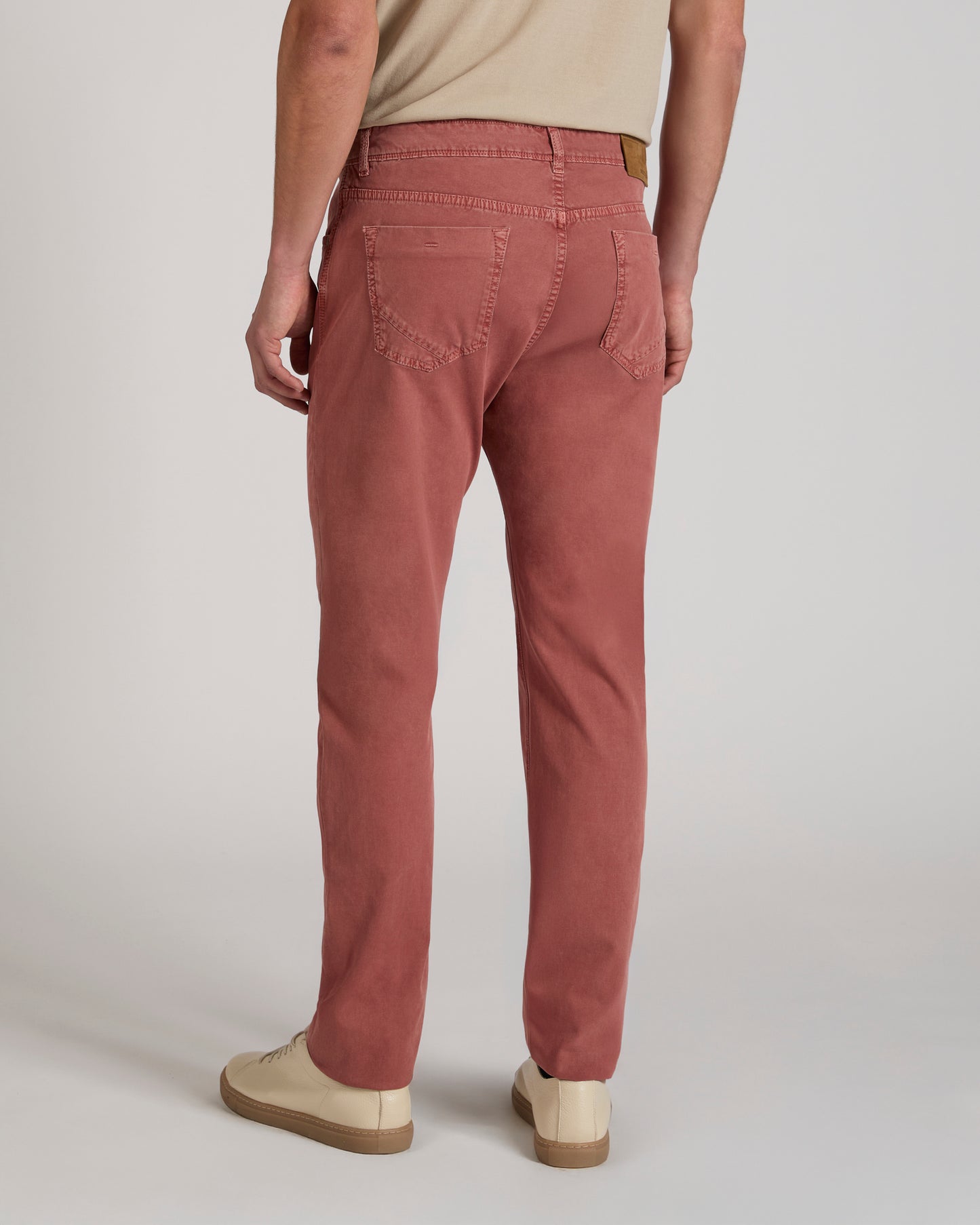 Hose Slim Fit mit fünf Taschen aus Stretch-Baumwoll-Tricotin