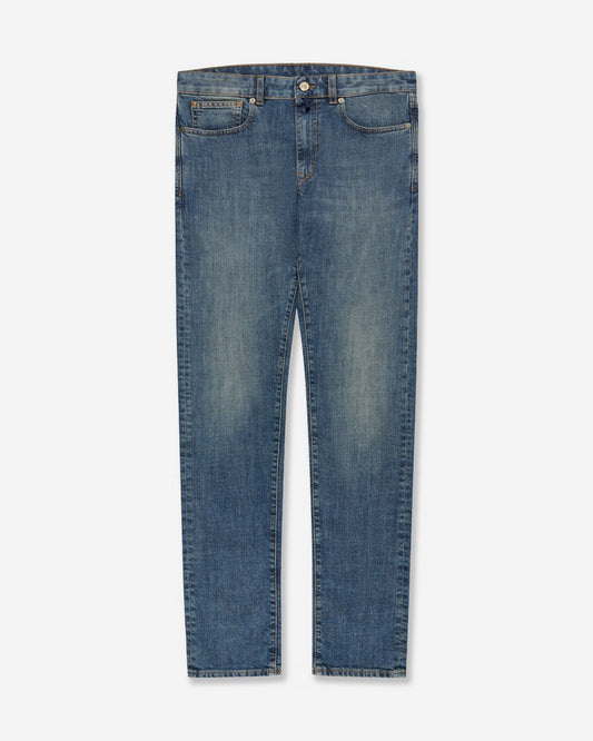 Incotex Blue Division - Slim fit stretch denim five-pocket trousers - light blue