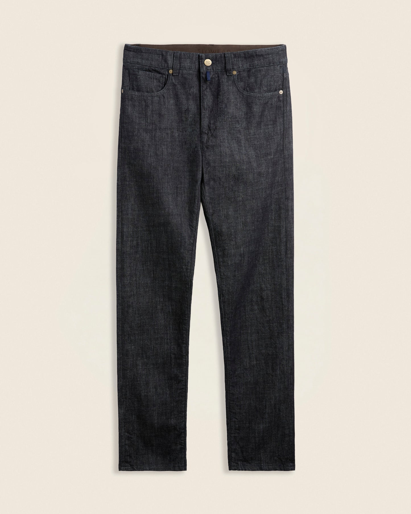 Pantalon cinq poches ajustée en denim stretch coupe