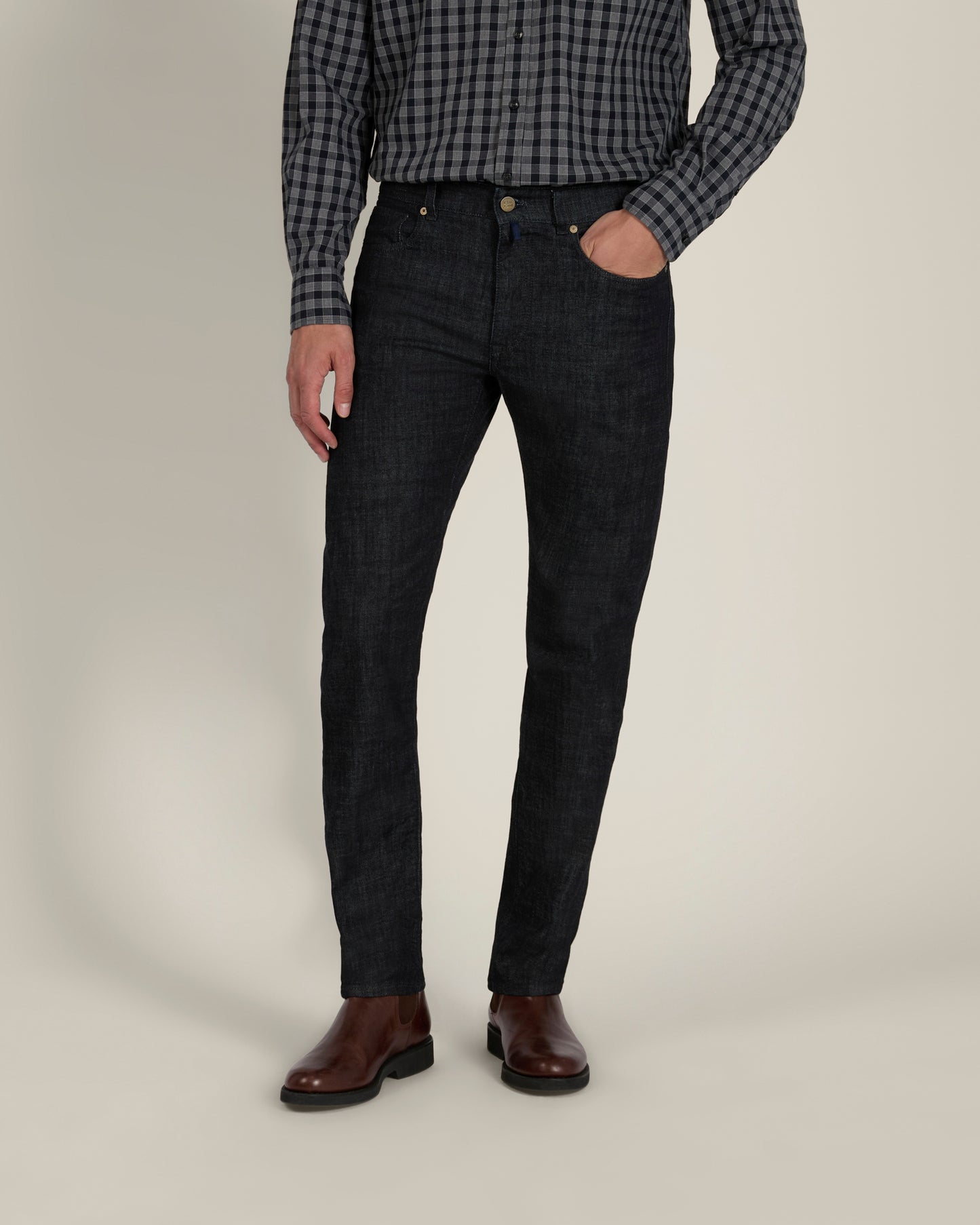 Pantalone cinque tasche slim fit in denim stretch
