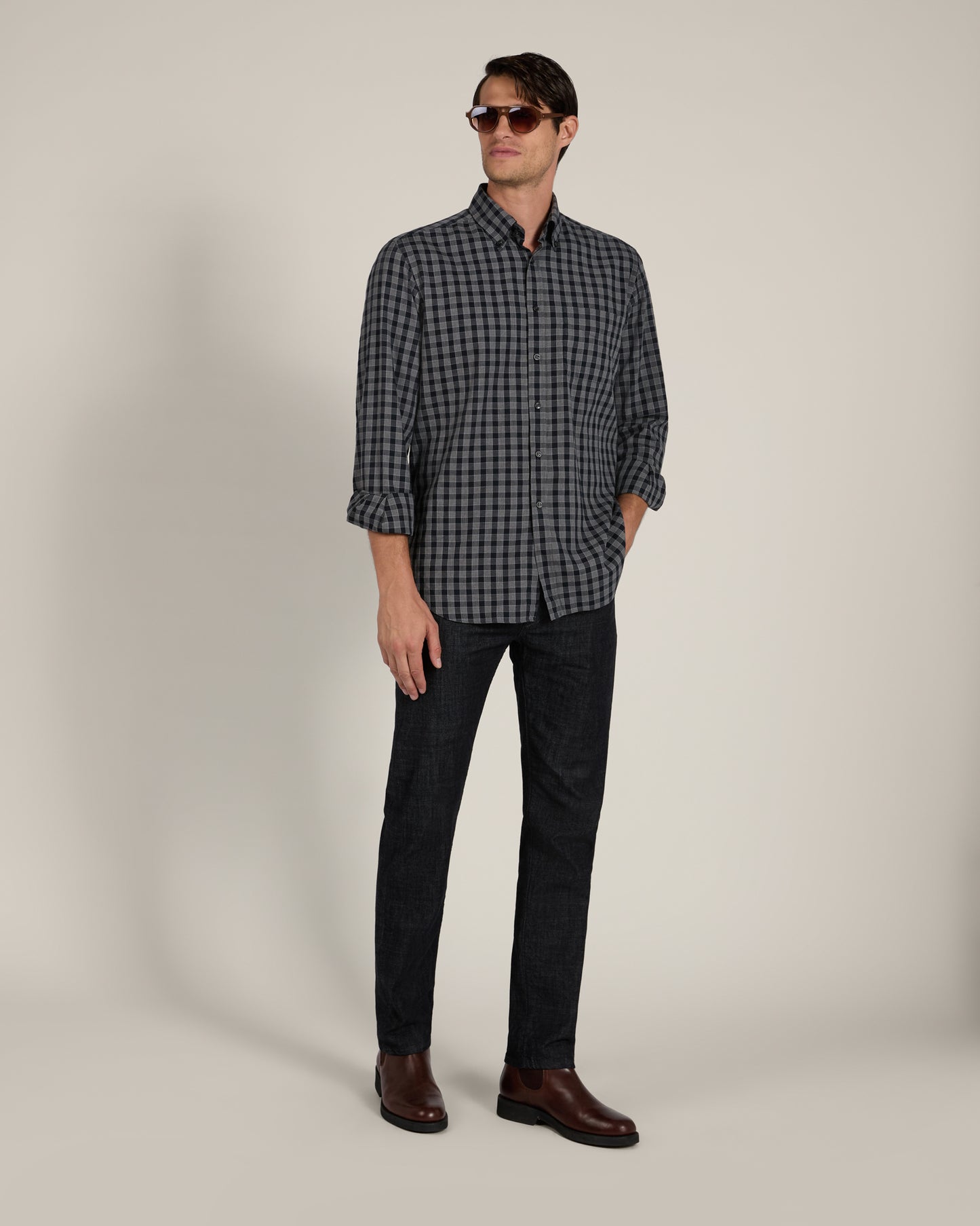 Pantalone cinque tasche slim fit in denim stretch