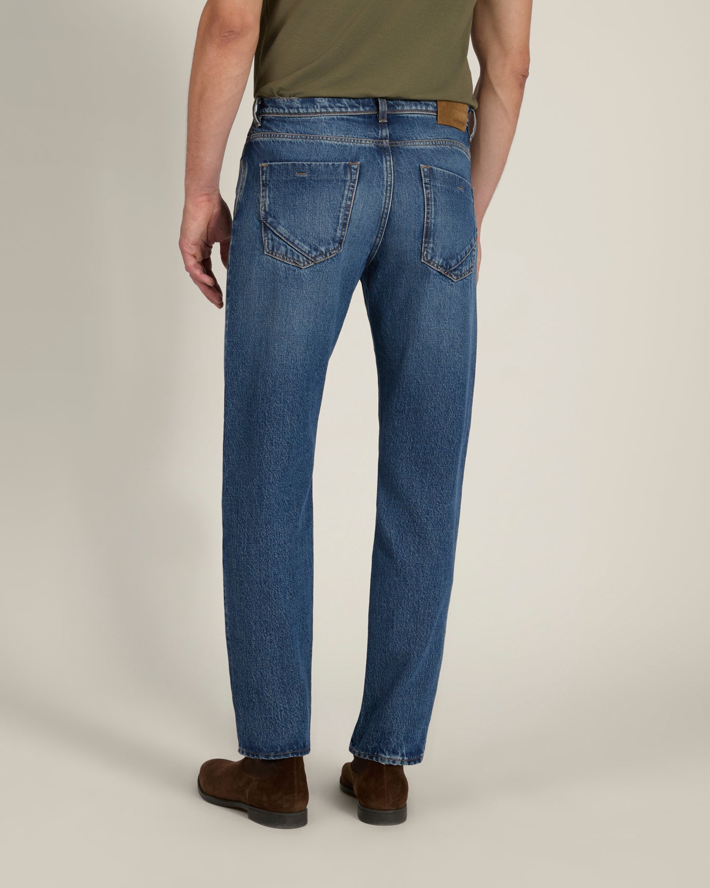 Pantalone cinque tasche tapered fit in denim