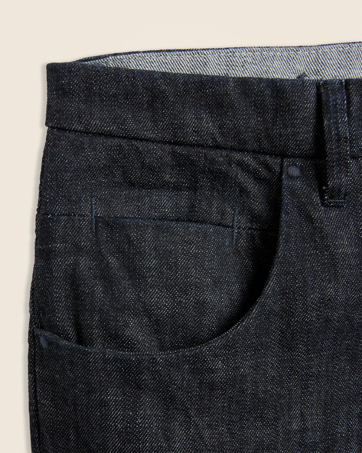Slim fit denim trousers