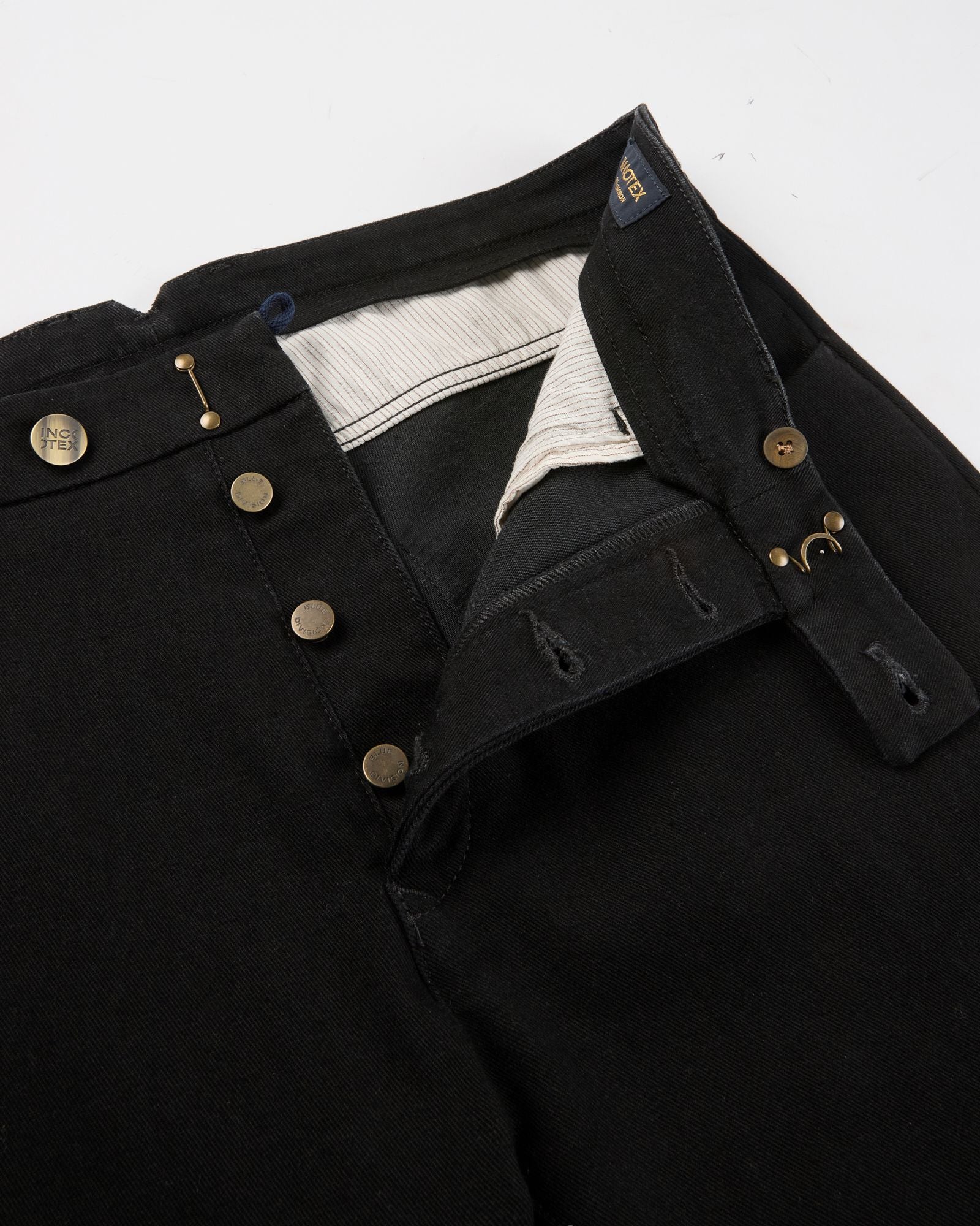 Incotex Blue Division - Slim fit denim trousers - dark black