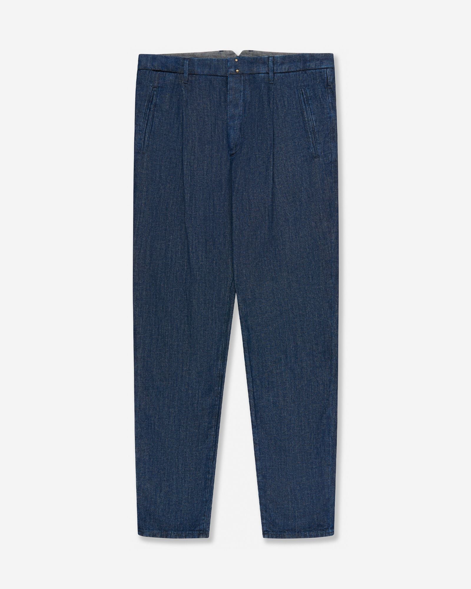 Incotex Blue Division - Tapered fit cotton trousers - dark blue