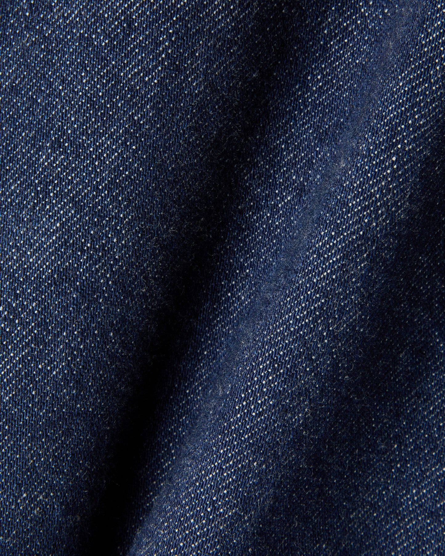 Tapered fit stretch denim trousers