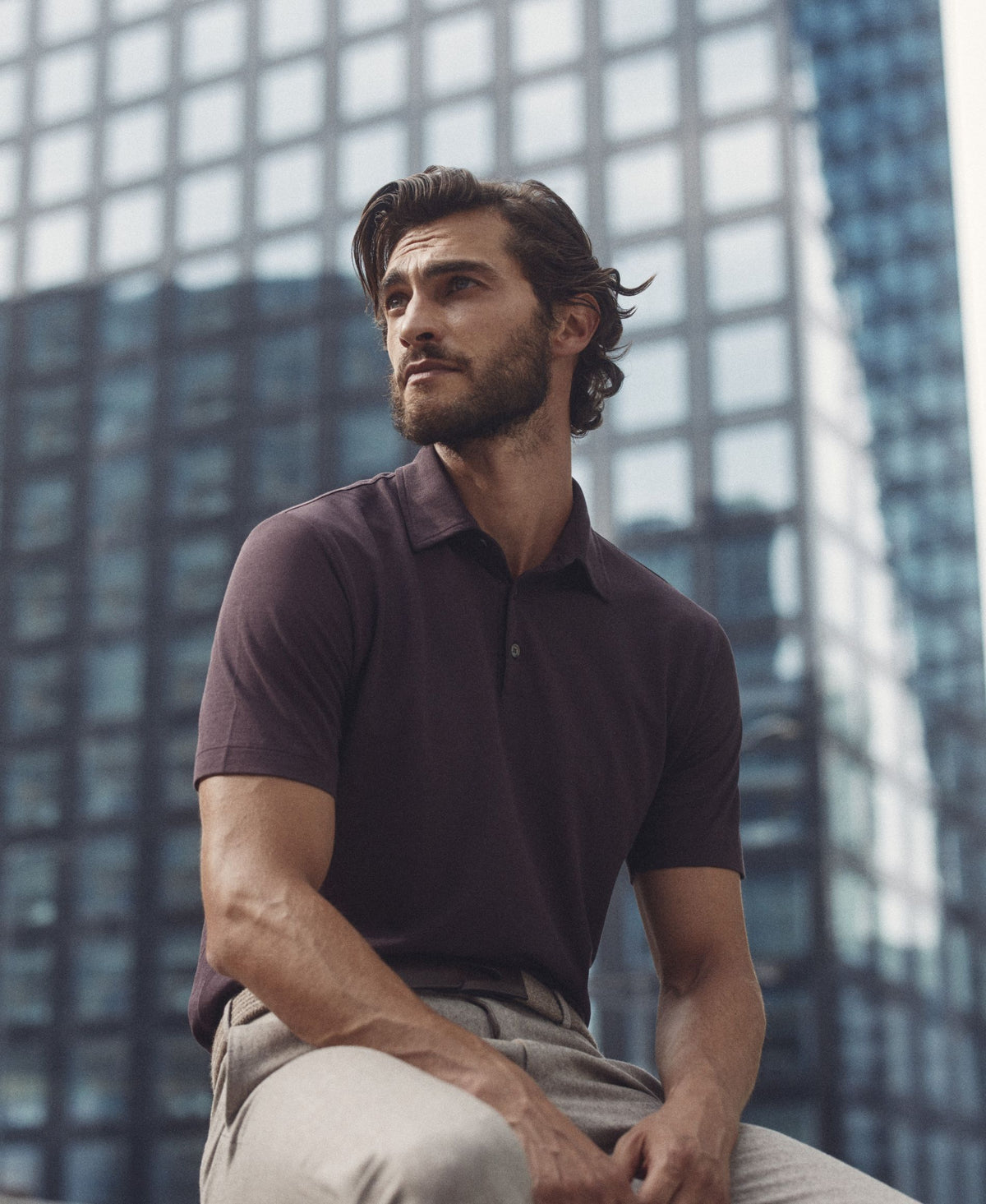 Polo slim fit in IceCotton