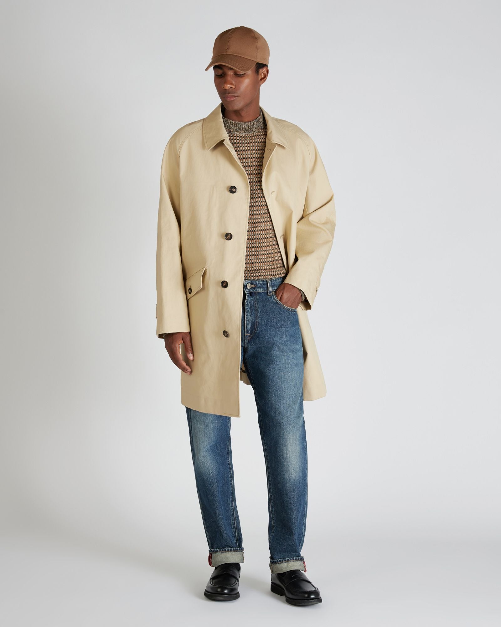 Incotex - Regular fit five-pocket cotton trousers - dark blue