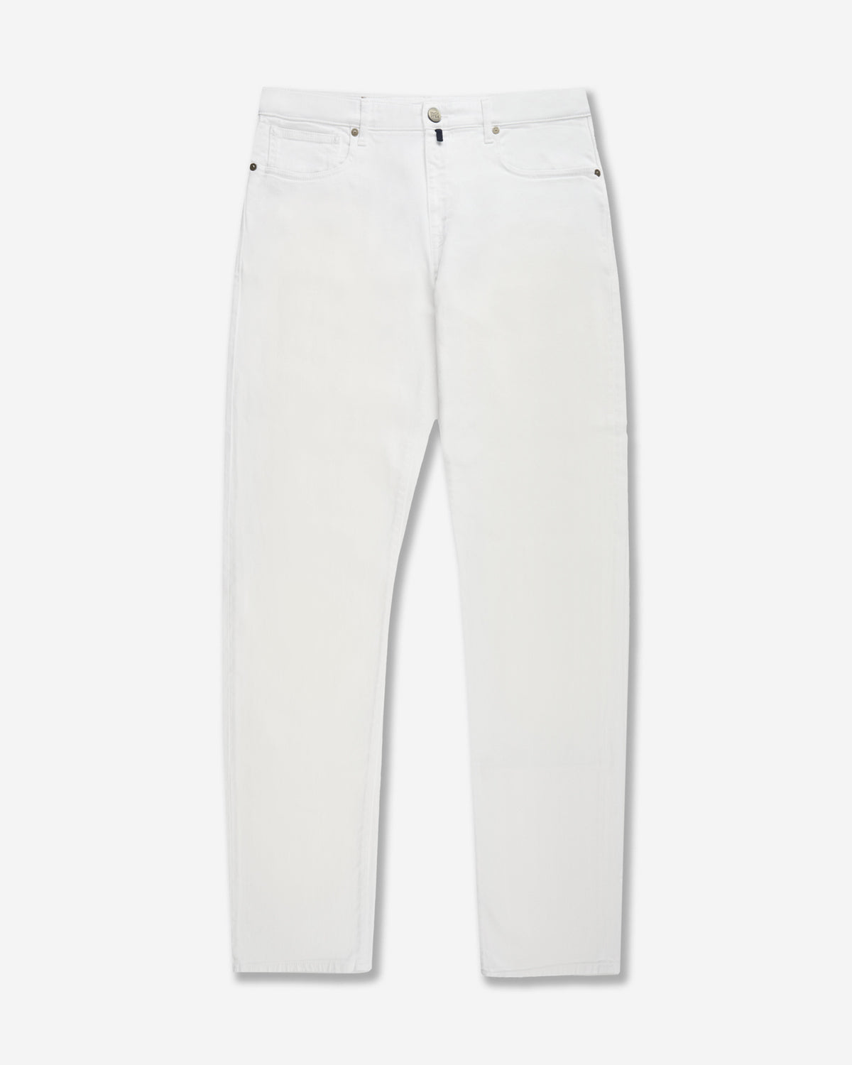 Regular fit five pocket cotton bull trousers