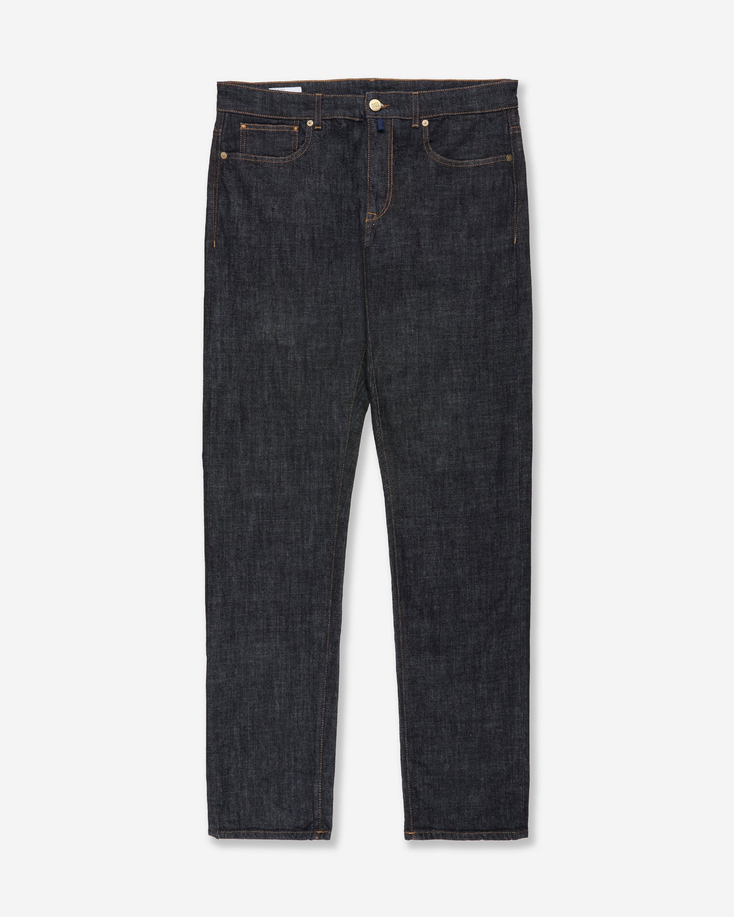 Slim-fit five-pocket stretch denim trousers