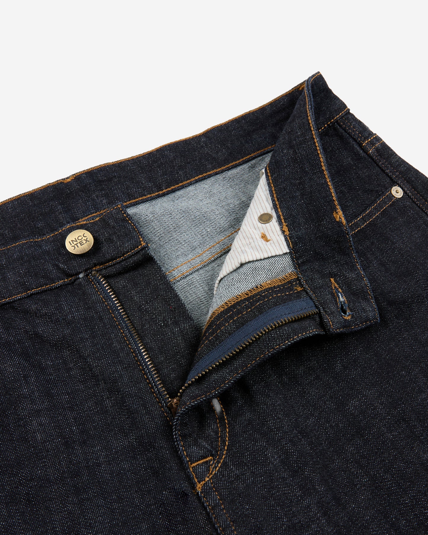 Slim-fit five-pocket stretch denim trousers