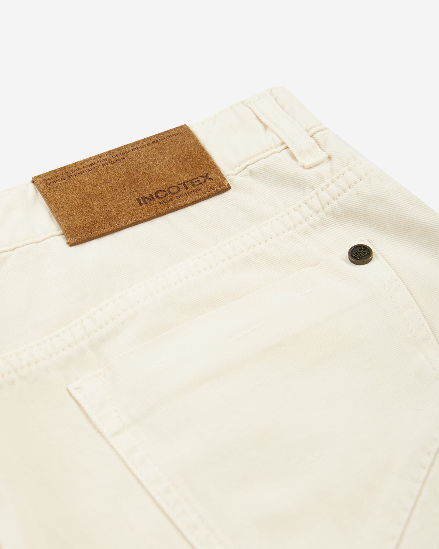 Slim-fit five-pocket trousers in cotton and cashmere