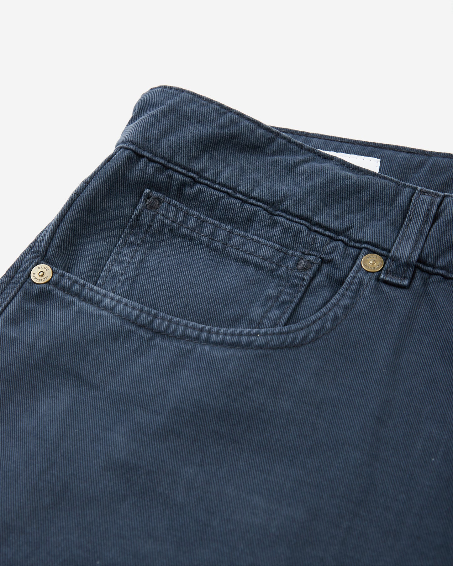 カシミアとコットン・スリムフィット５ポケットパンツ