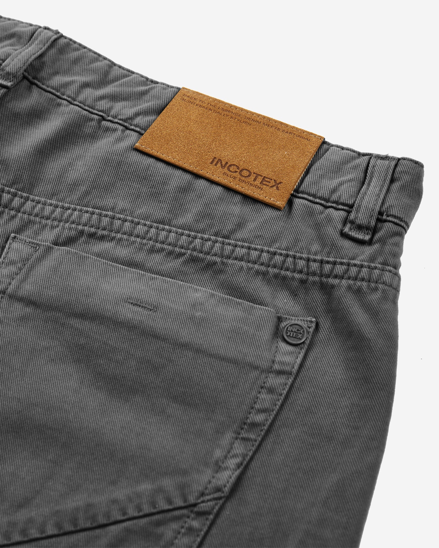 Slim-fit five-pocket trousers in cotton and cashmere