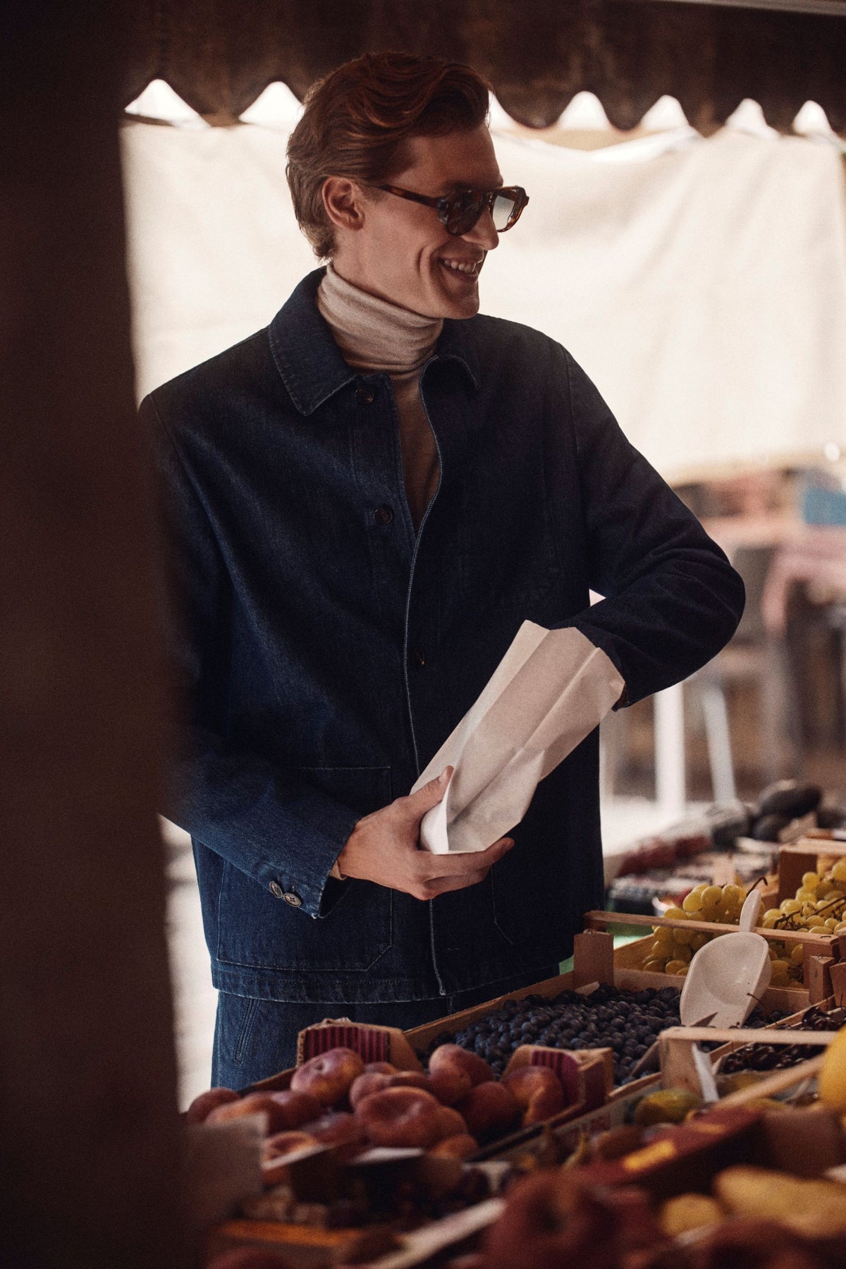 Chore jacket in denim