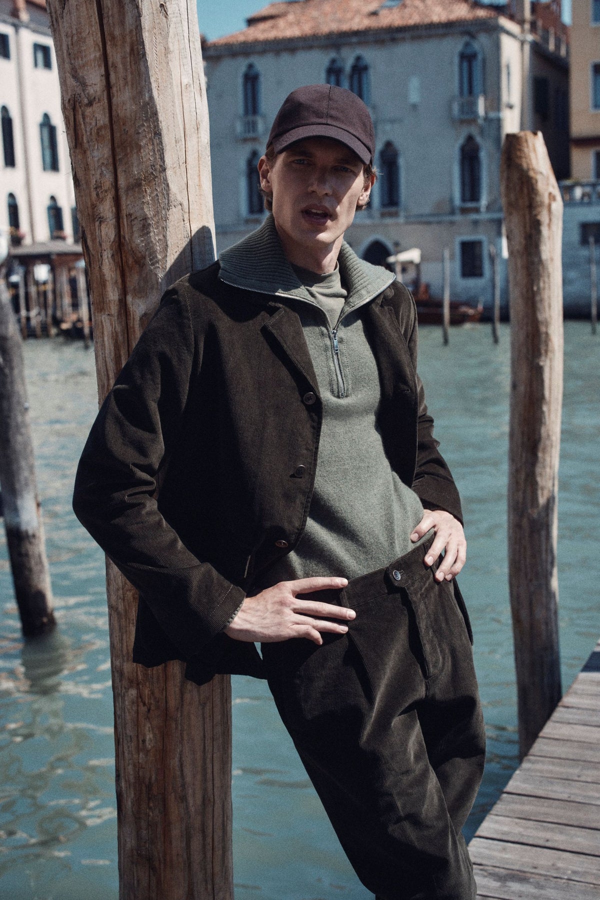 Slim-Fit Bacaro Chore-Jacke aus Cord