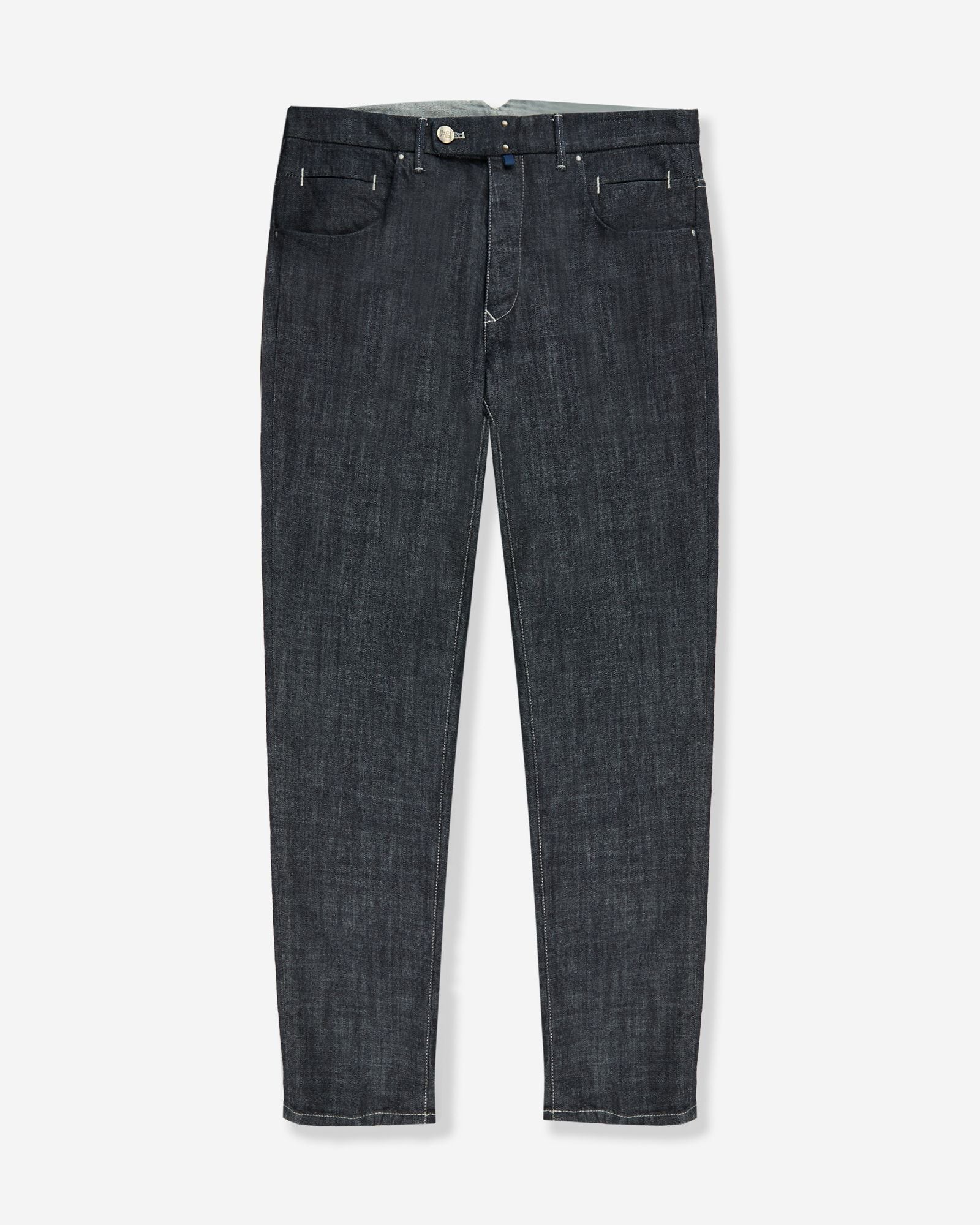 Incotex - Slim fit tailored trousers made of stretch denim - dark blue