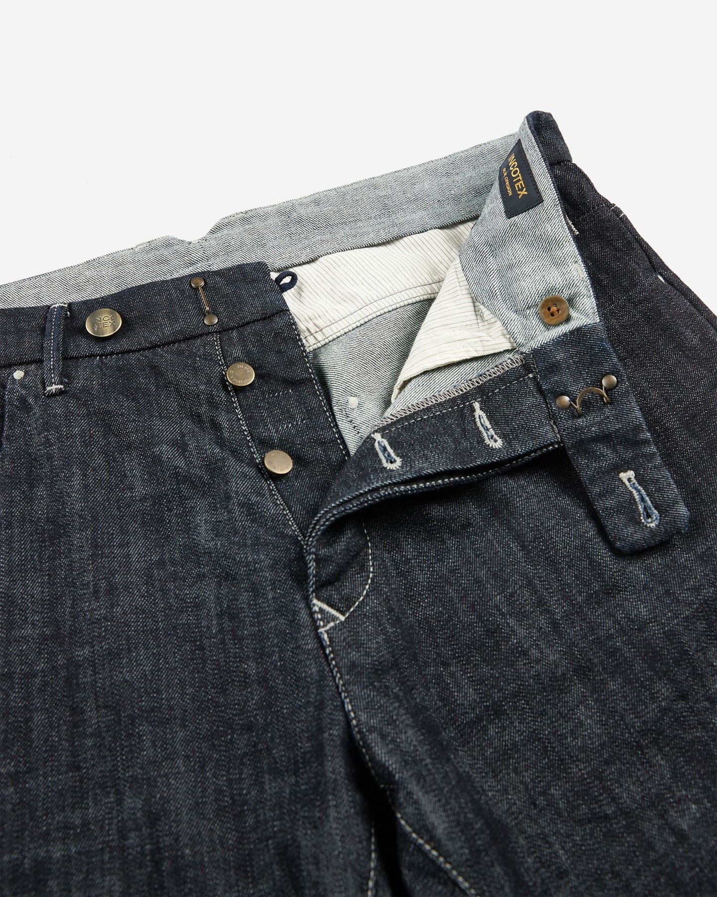 Incotex - Slim fit tailored trousers made of stretch denim - dark blue