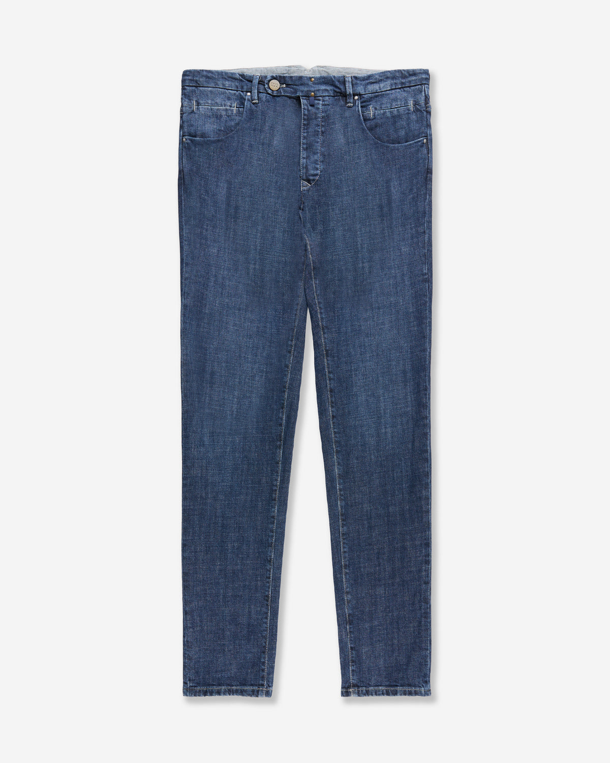 Slim fit tailored trousers stretch denim