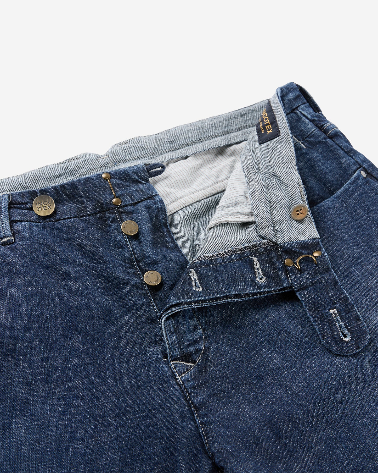 ストレッチデニム・スリムフィットテーラード仕立てパンツ