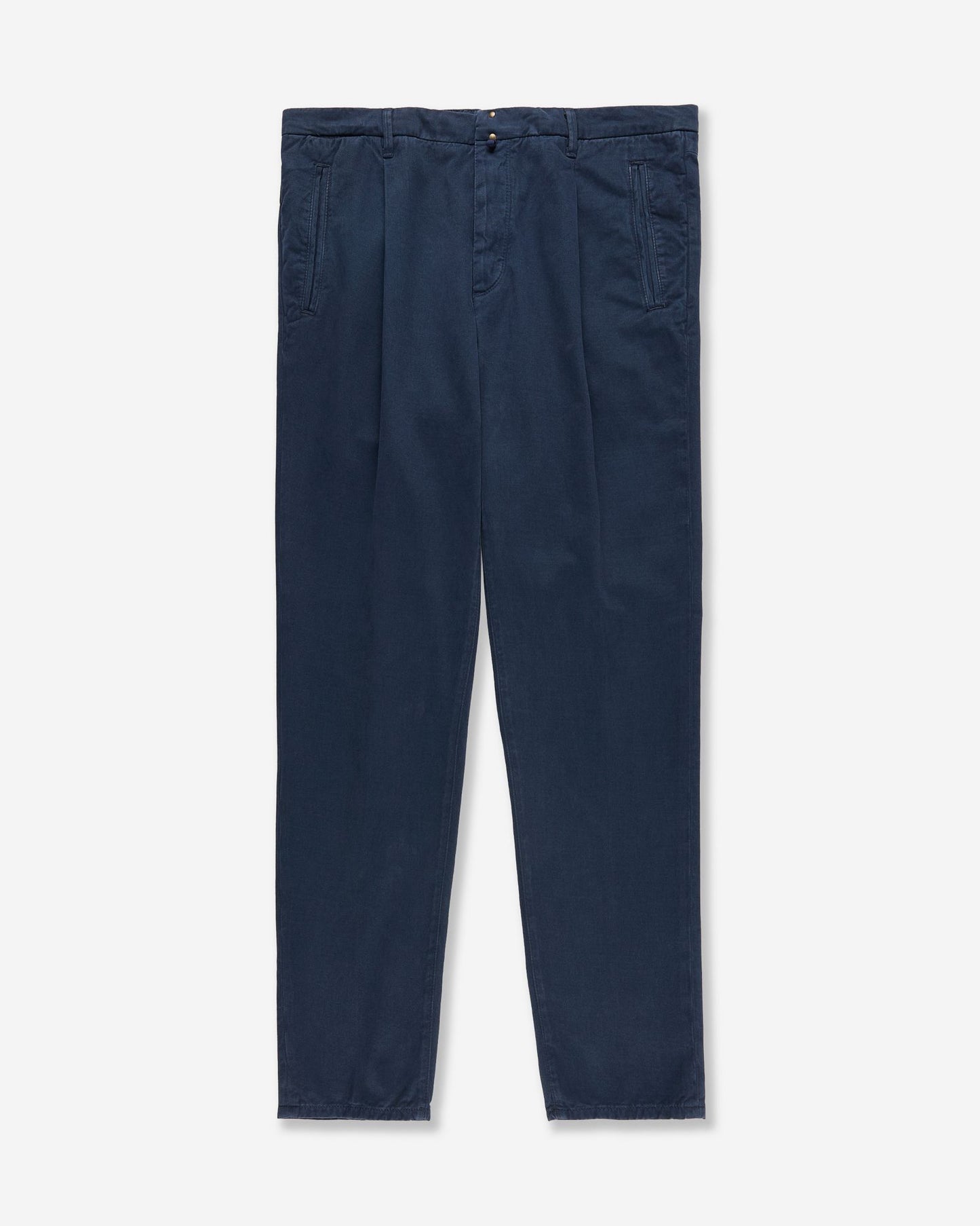 Incotex Blue Division - Tapered-fit cotton and cashmere trousers - light blue